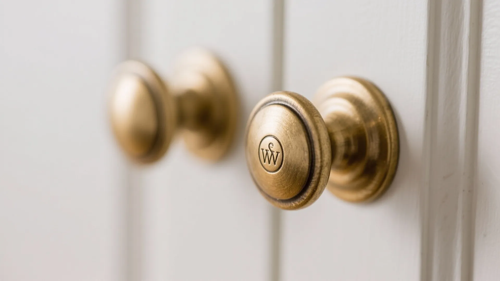 2. Brushed Brass Handles