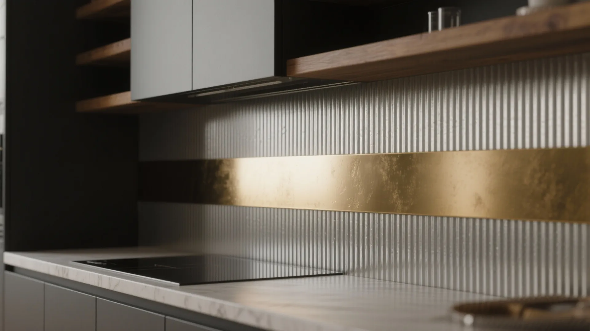 4. Metallic Accents or Thin Metal Sheets for a Modern Edge