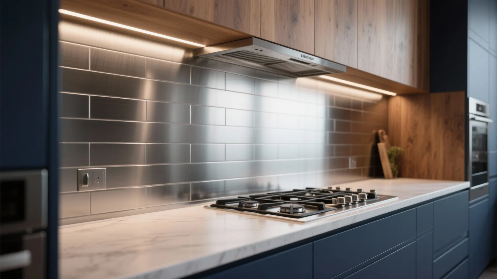 5. Stainless Steel or Brushed Metal