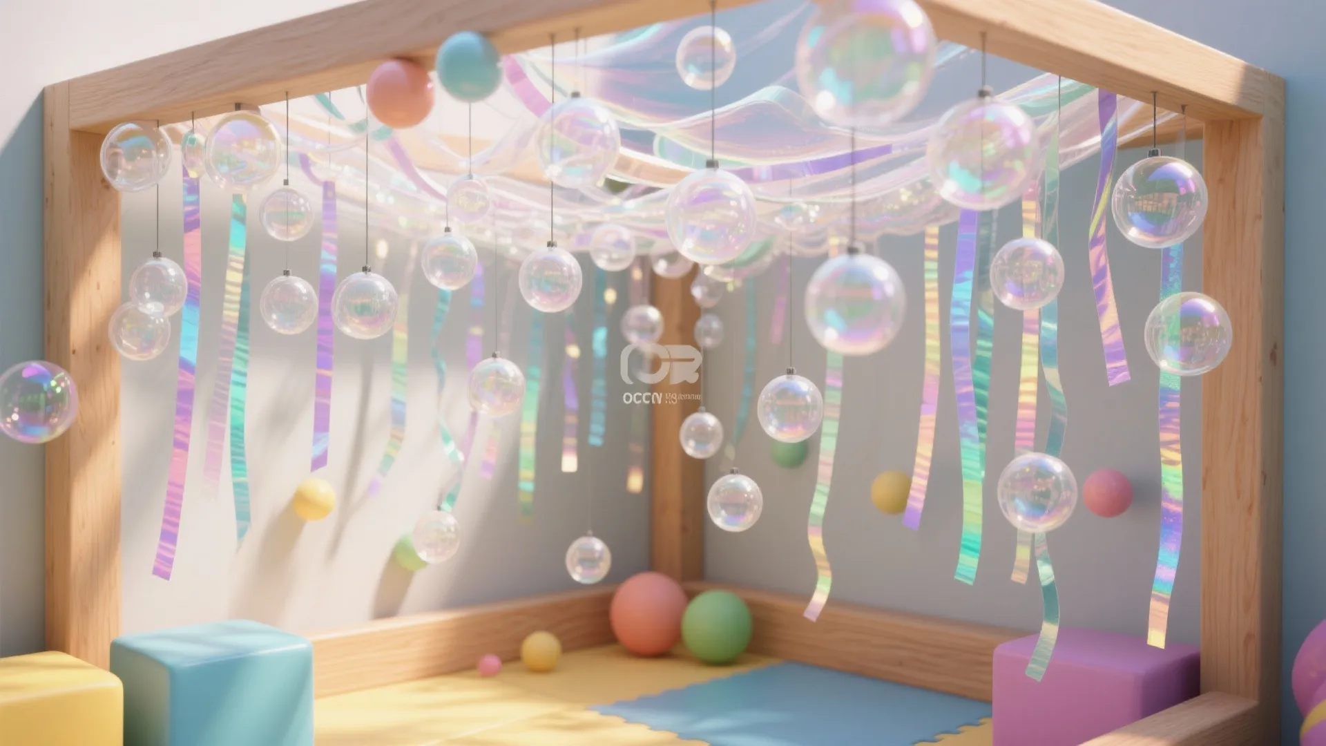 Idea 4: Bubble Canopy with Clear Baubles