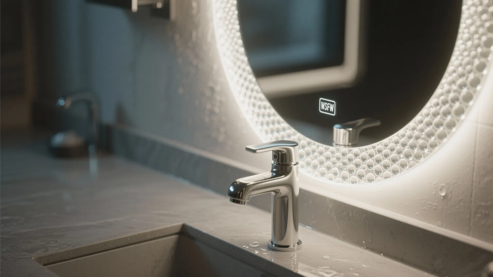 3. Bathroom Bubble Mirror Lighting