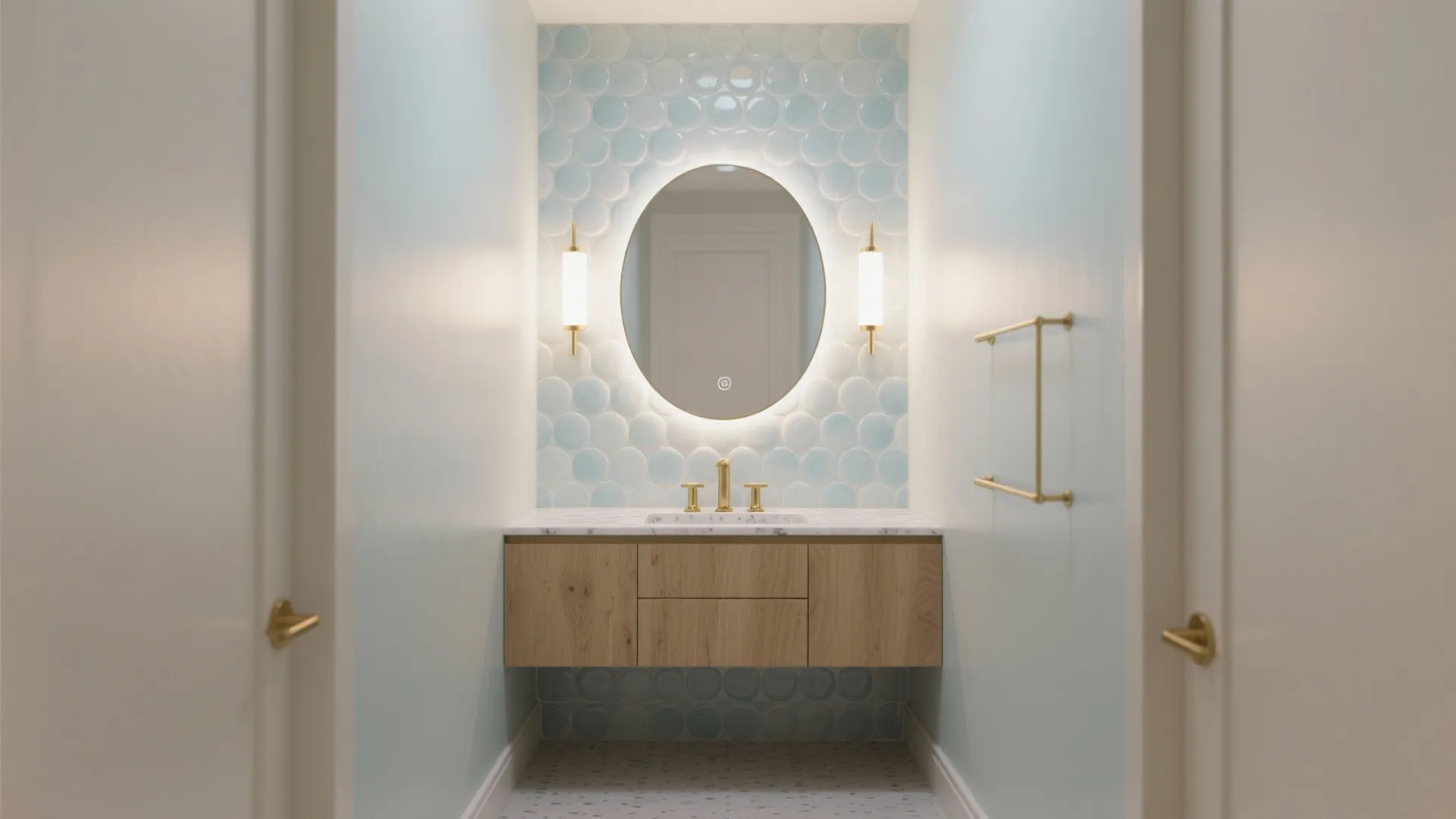 Bubble-Texture Feature Wall That Feels Playful