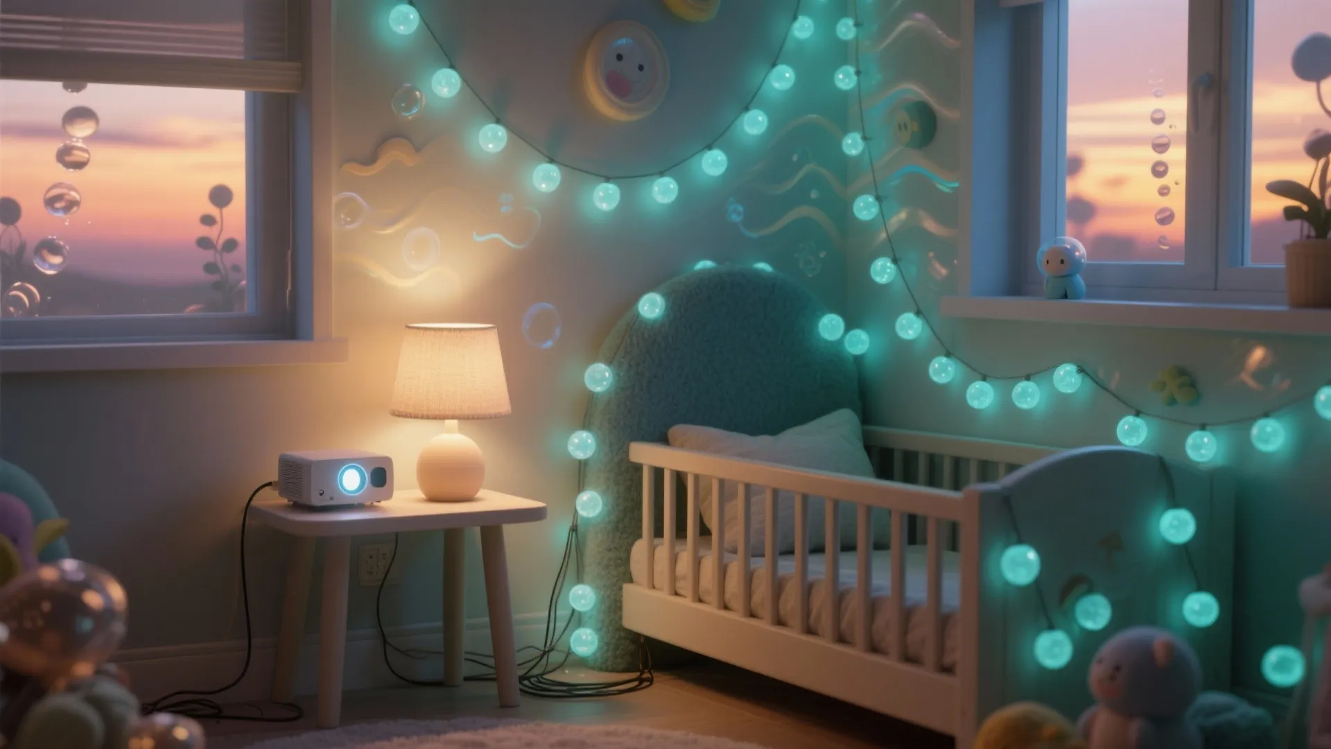 Lighting That Mimics Bubbles & Waves