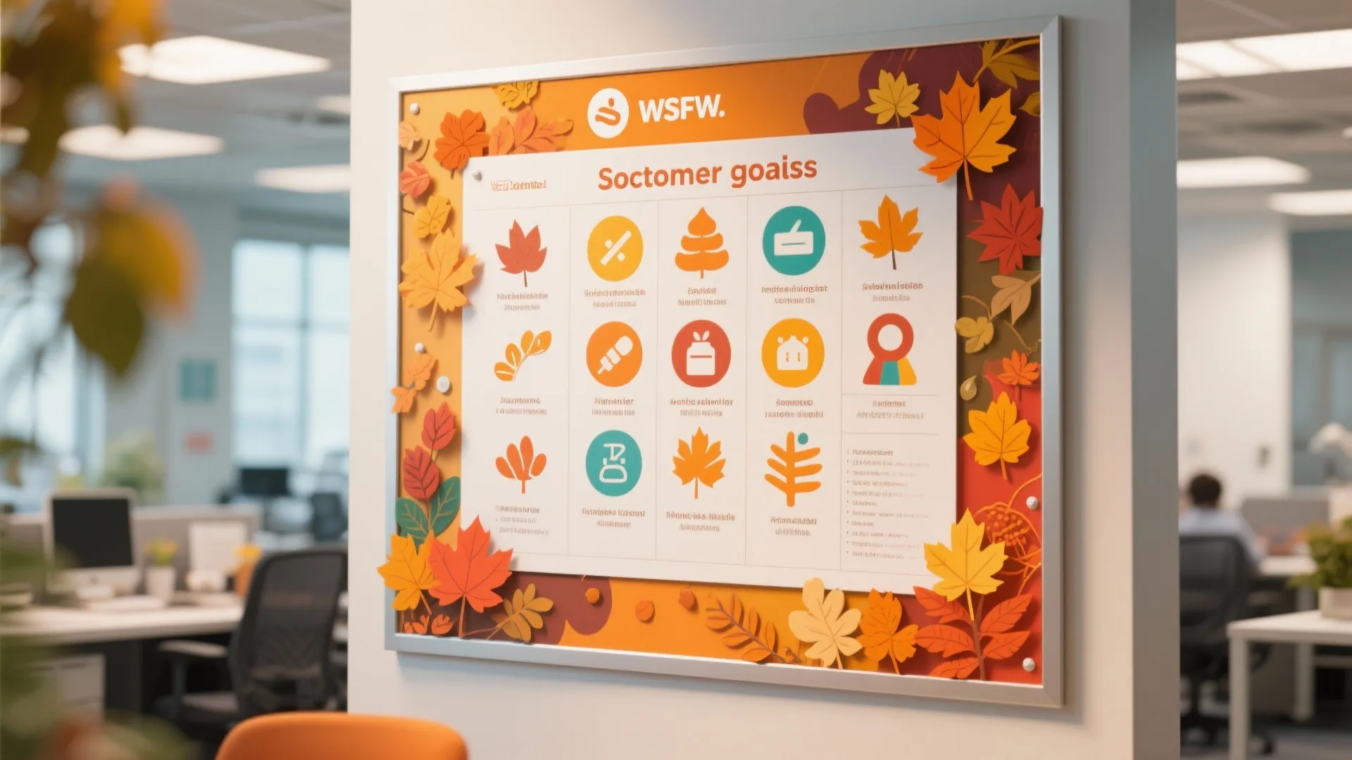 5. Office Bucket List Board