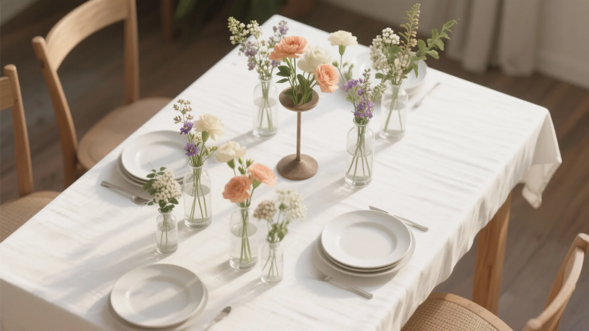 Bud Vases + One Elevated Centerpiece