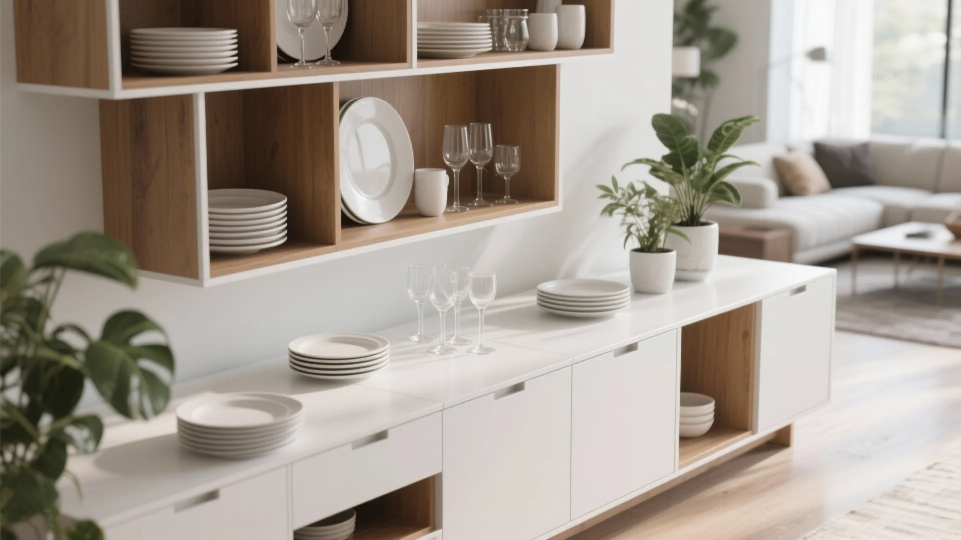 Multi-section Buffet Counter