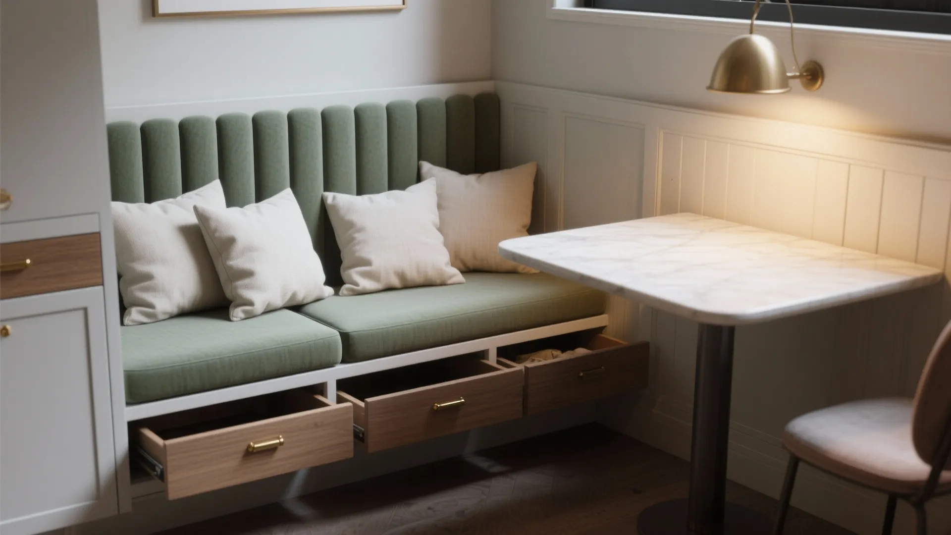 5. Built-In Banquette: Cozy, Efficient, and Full of Storage