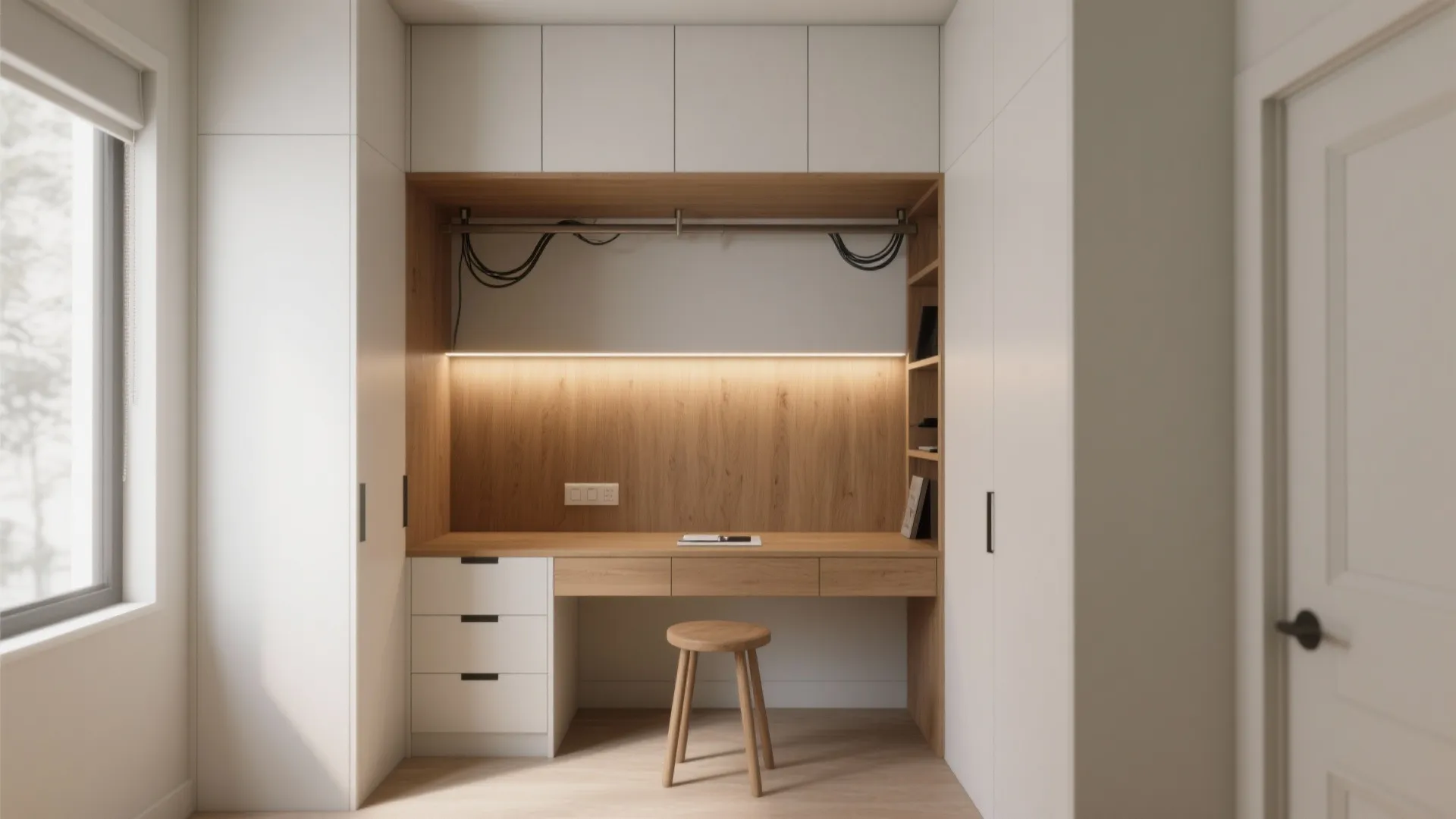 5. Built-In Alcove Desks