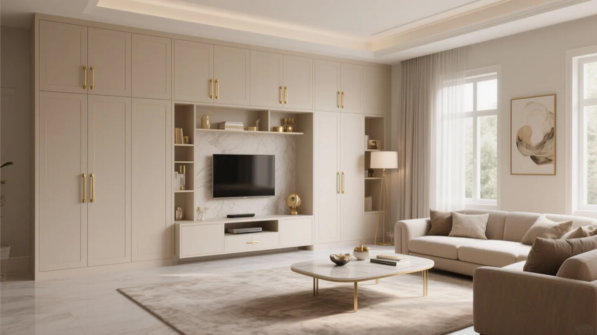 Wall-to-Wall Built-in Almirah