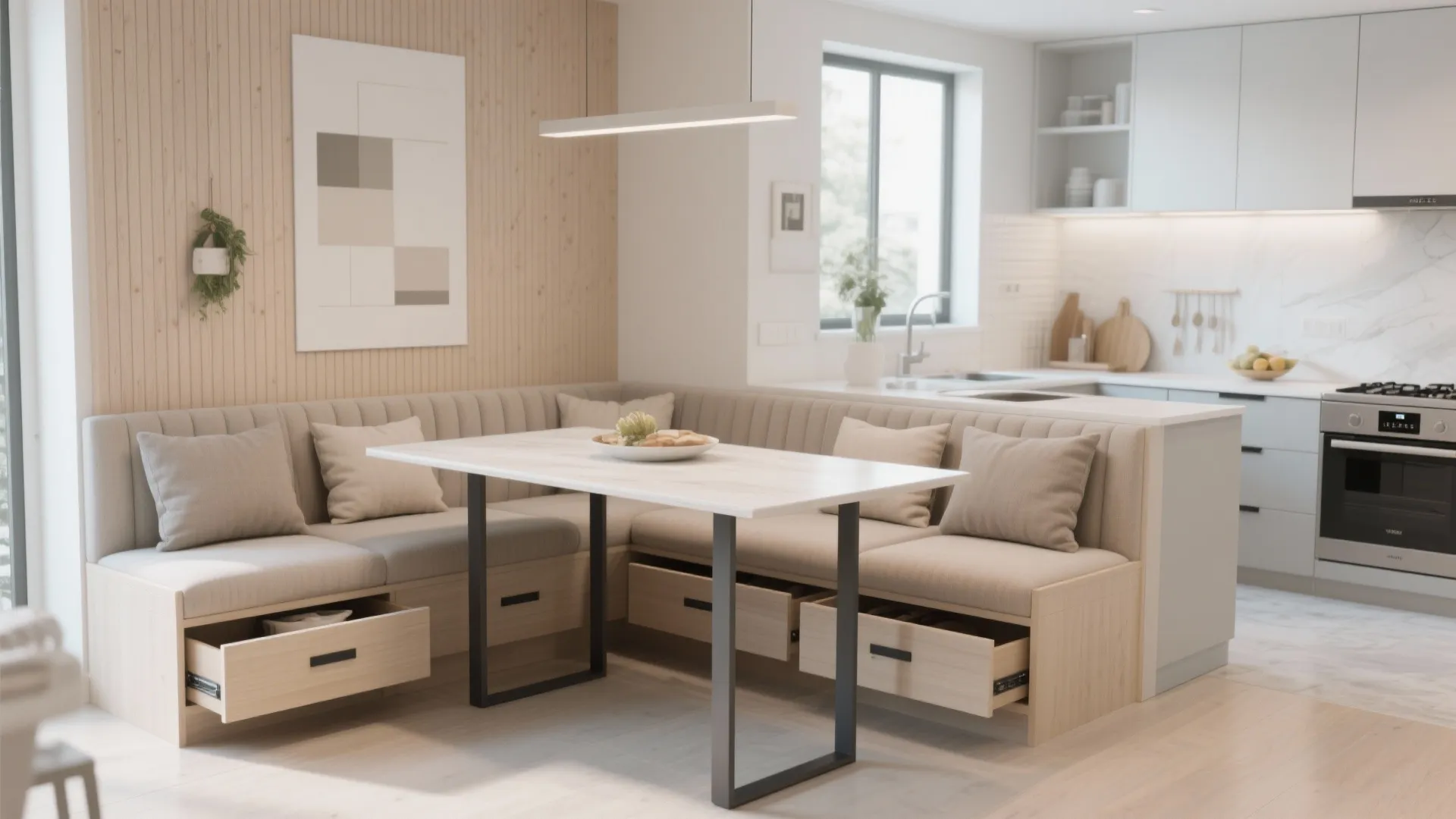 9. Try a Built-in Banquette