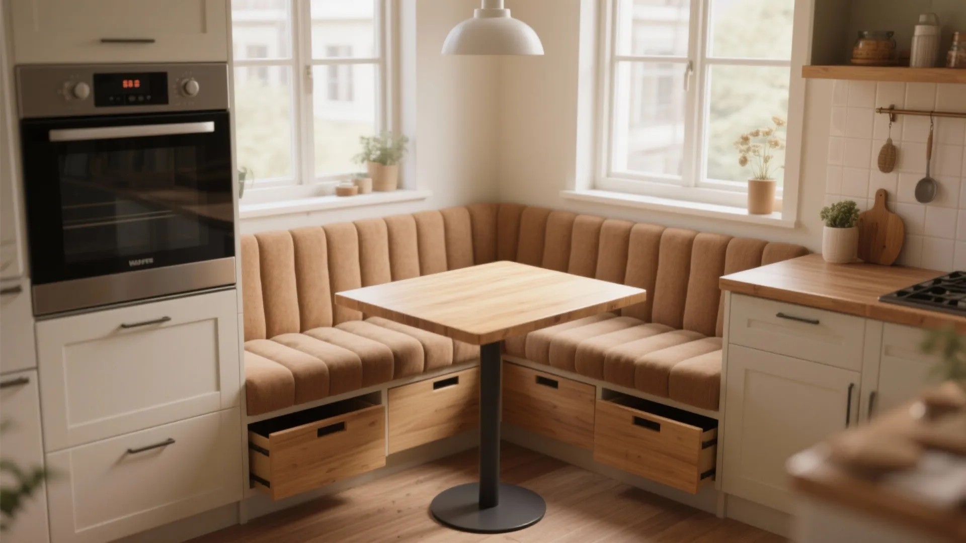 4. Built-In Banquette with Table
