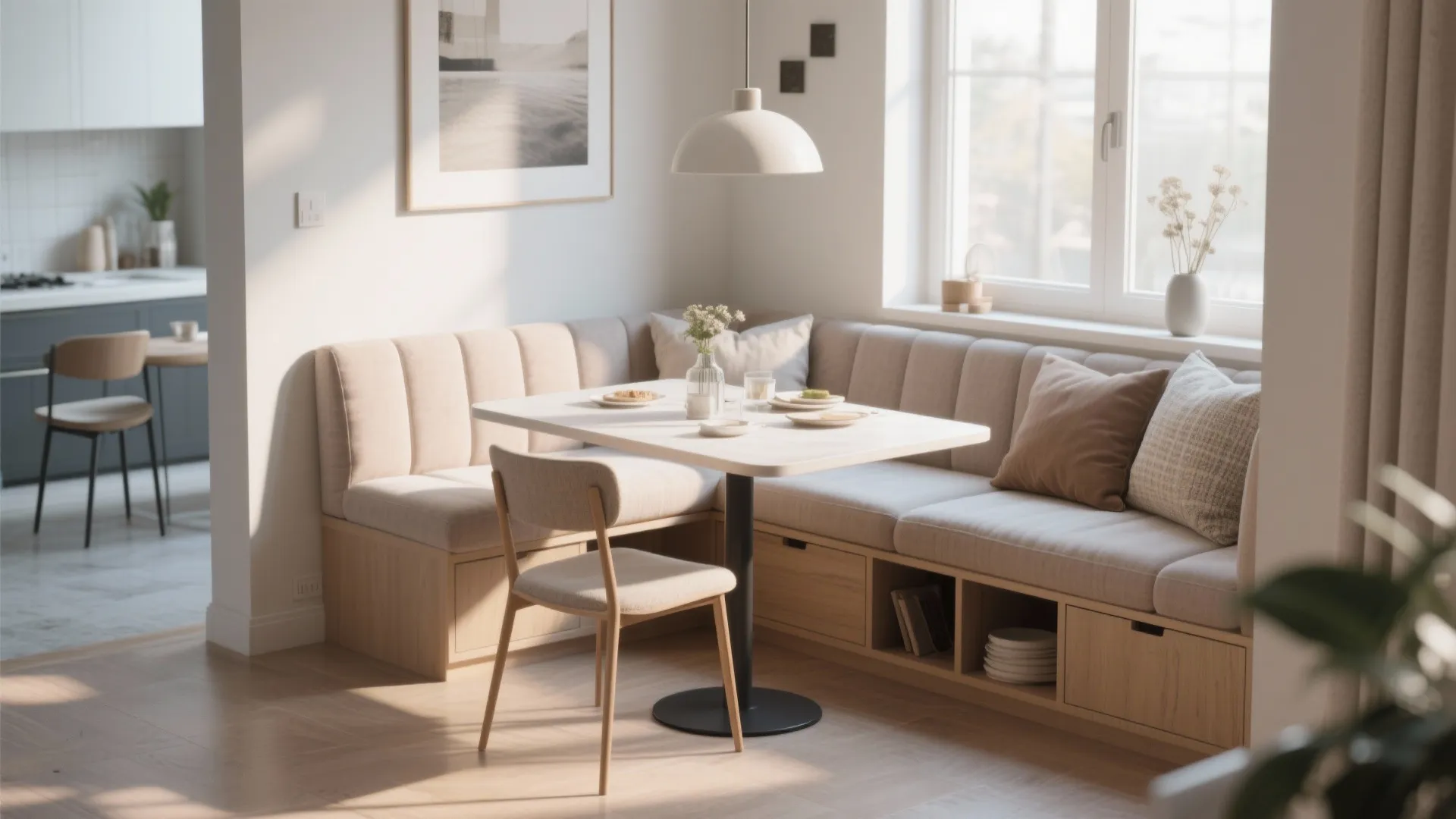 8. Built-In Banquette Seating