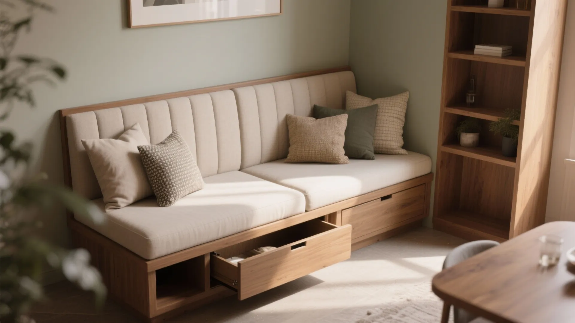 2. Built-in banquette seating