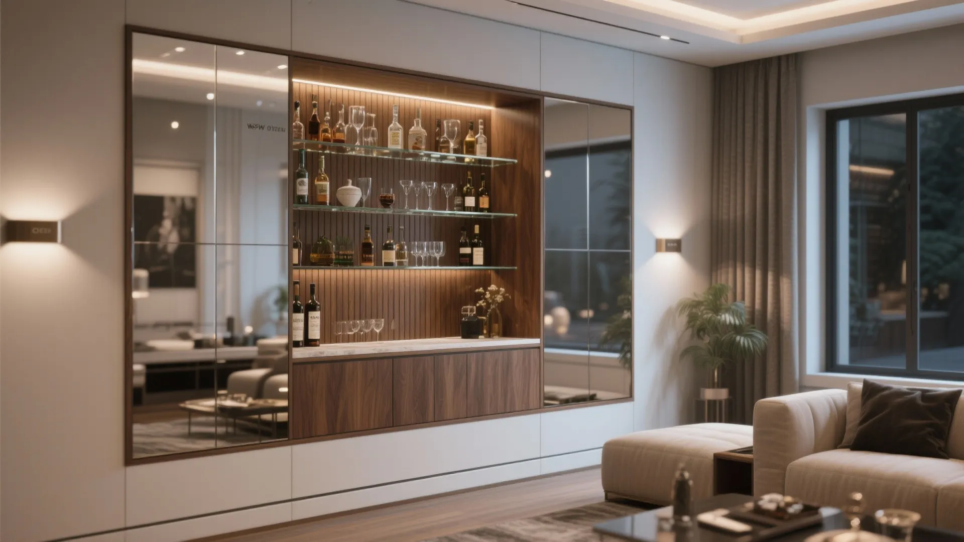 4. Built-in Bar Cabinet