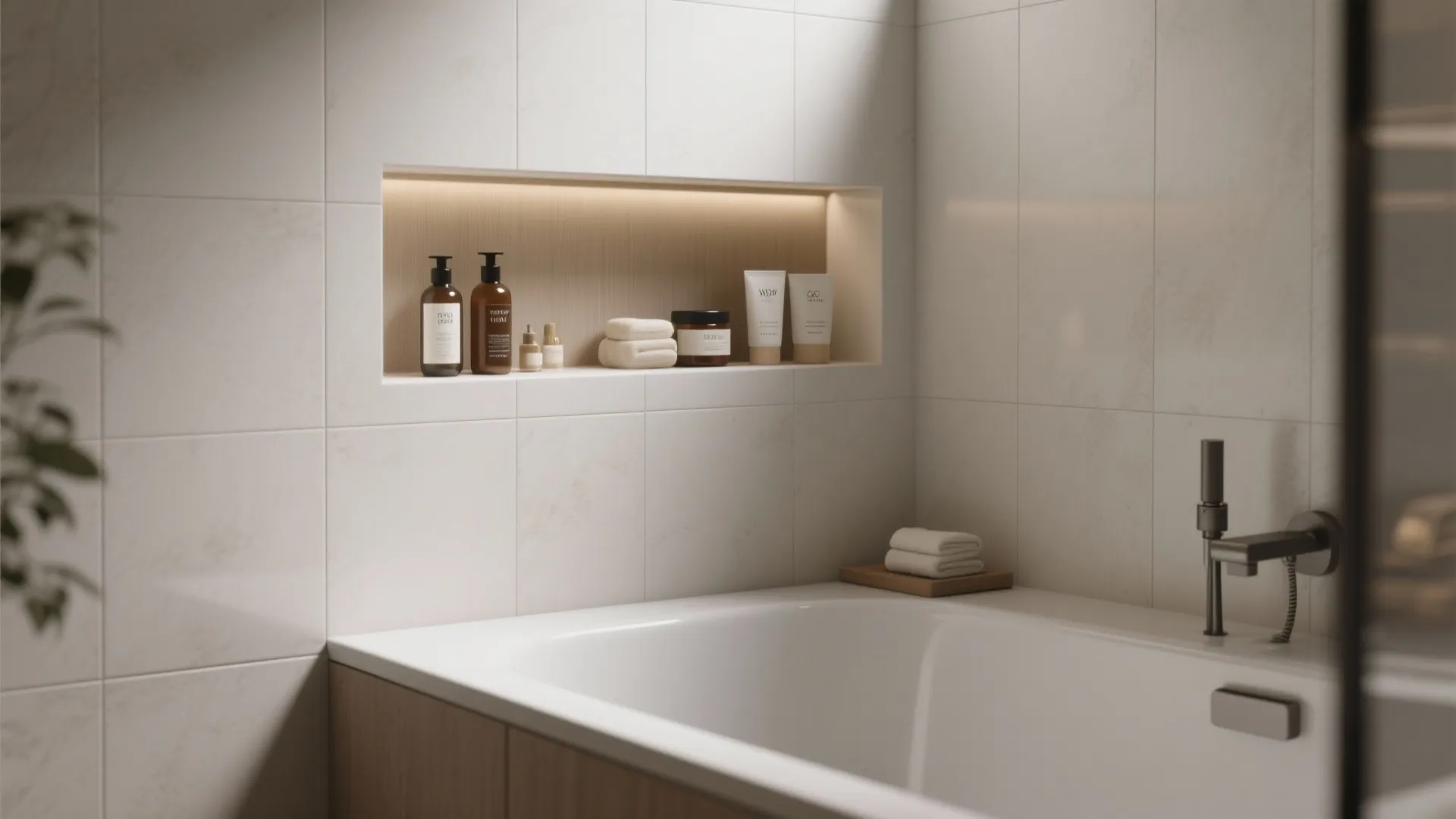 Idea 2: Built-in Niche for Bath Products