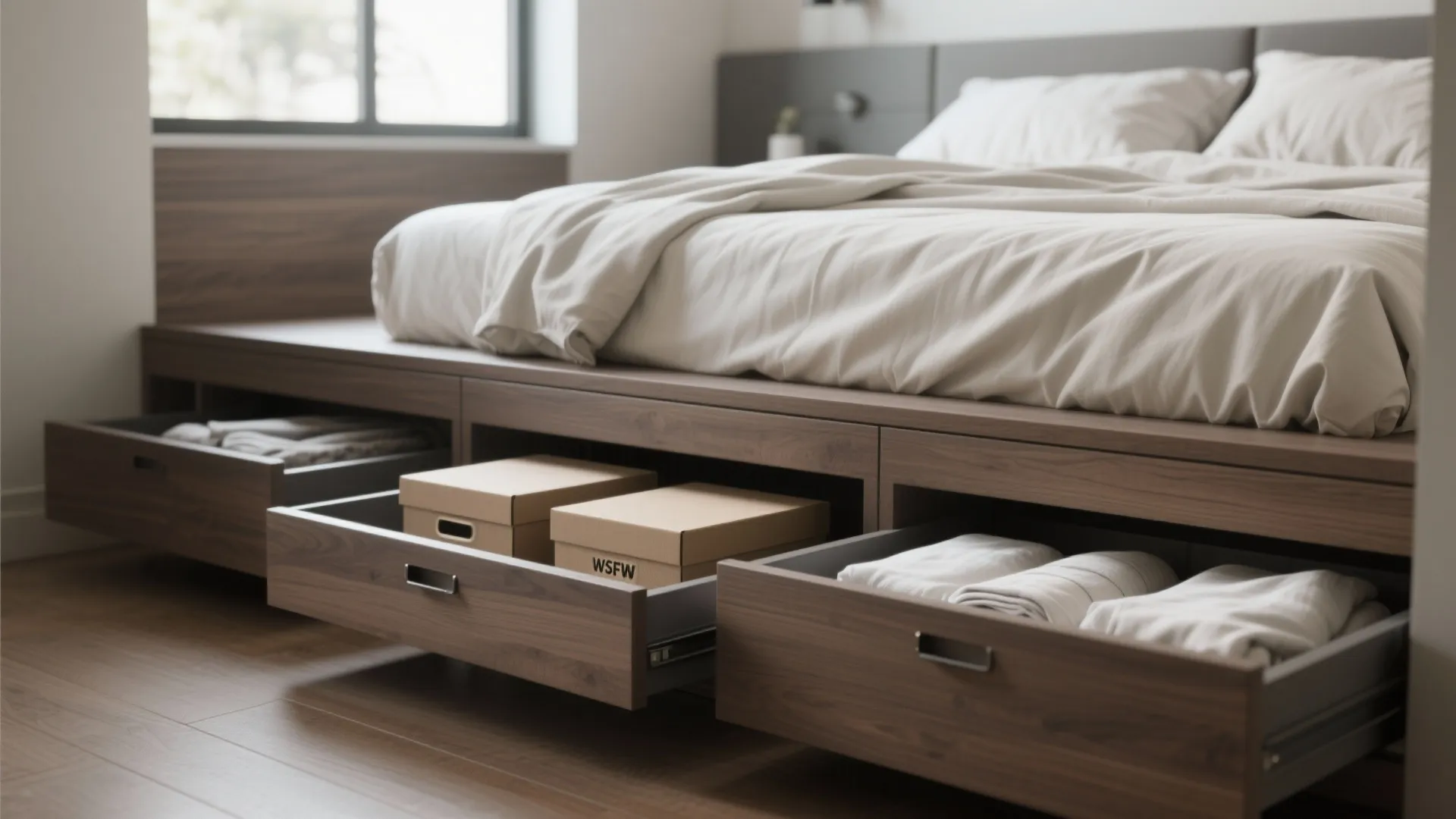 1. Built-in Bed with Hidden Storage