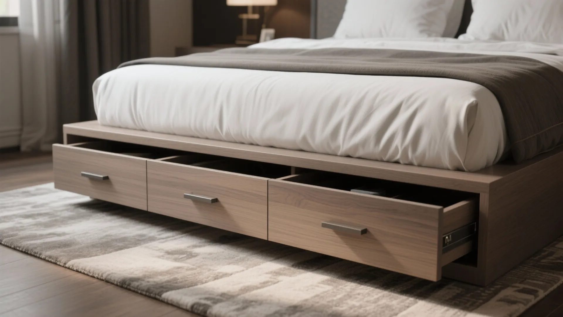 2. Built-in beds with integrated storage