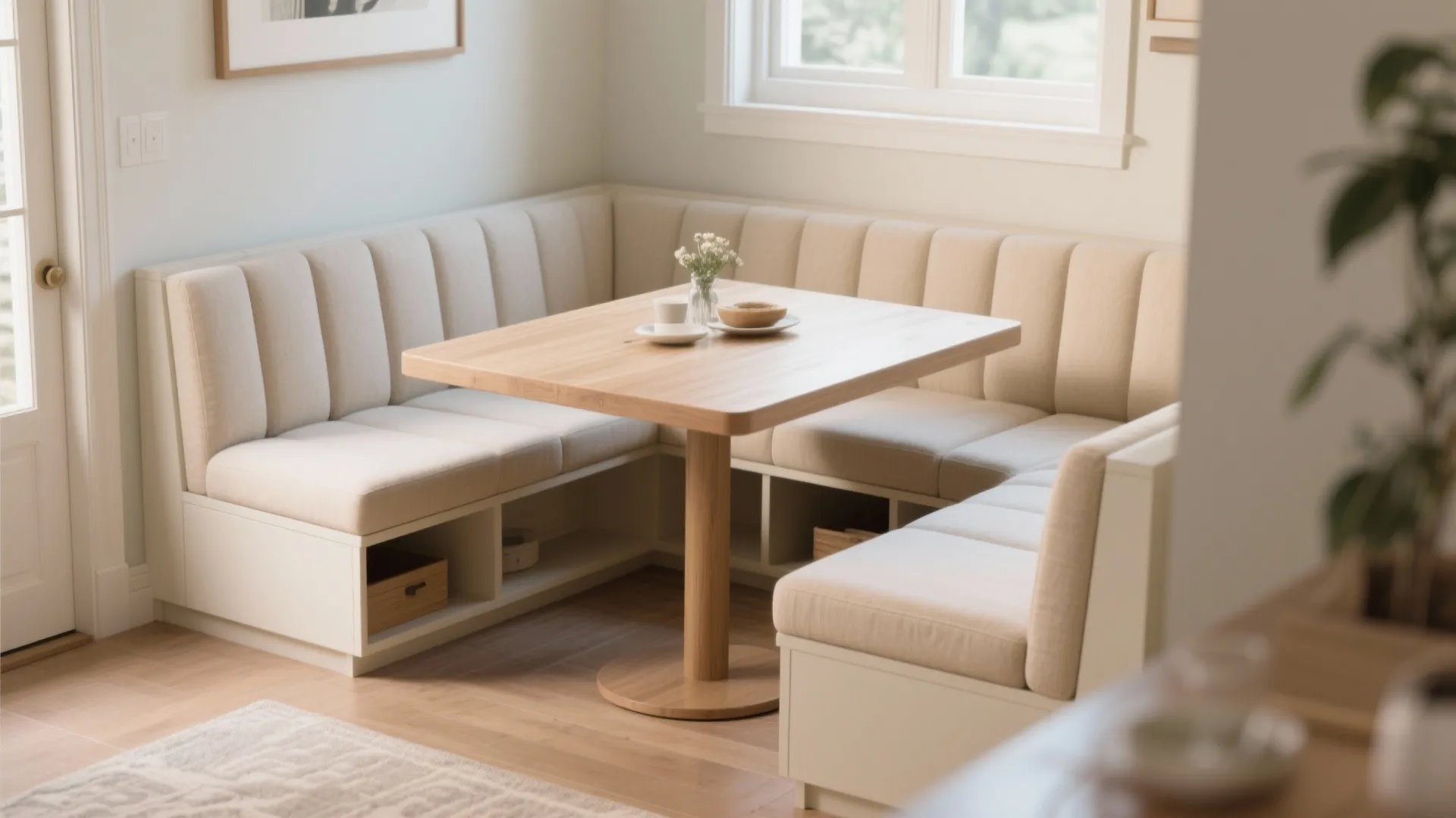 2. Built-In Bench Seating