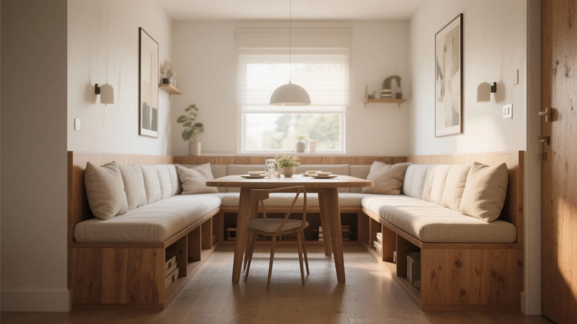 1. Built-in Bench Seating