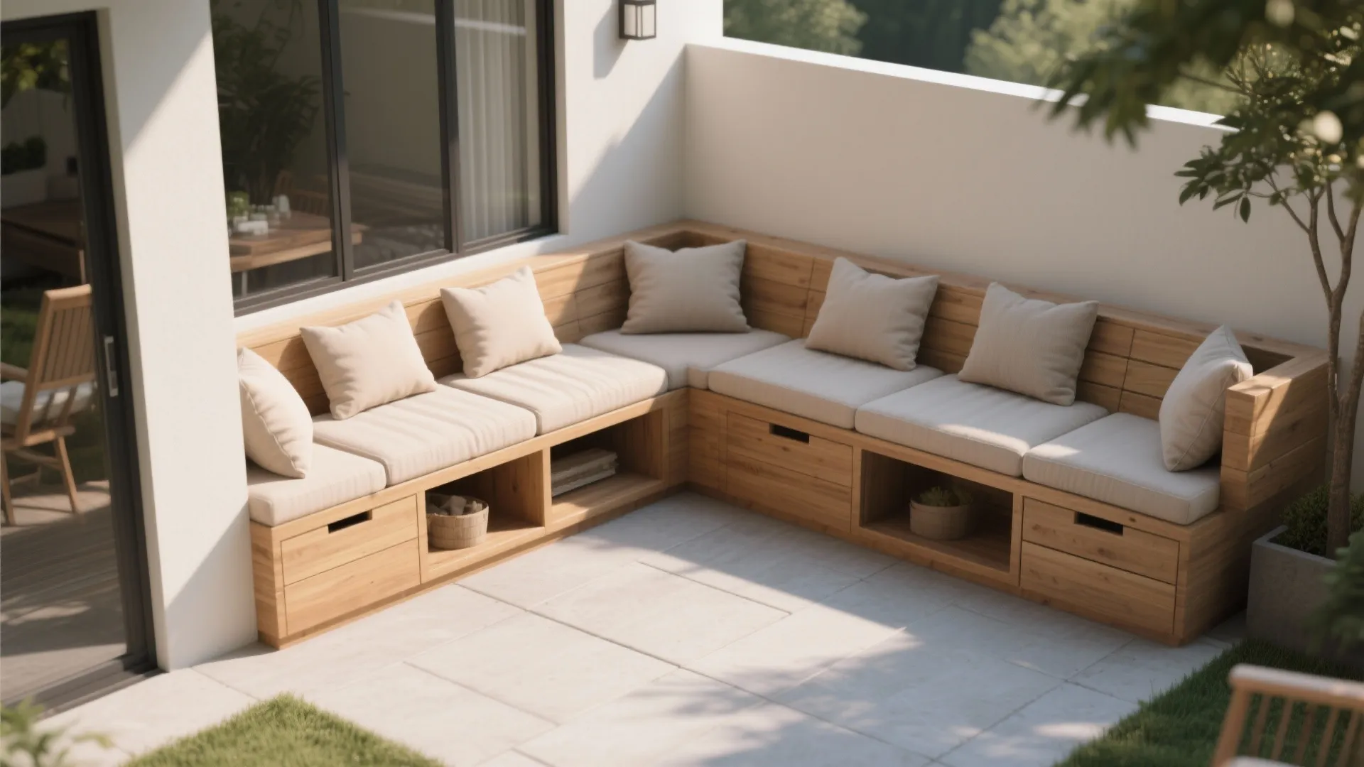2. Built-in Bench Seating