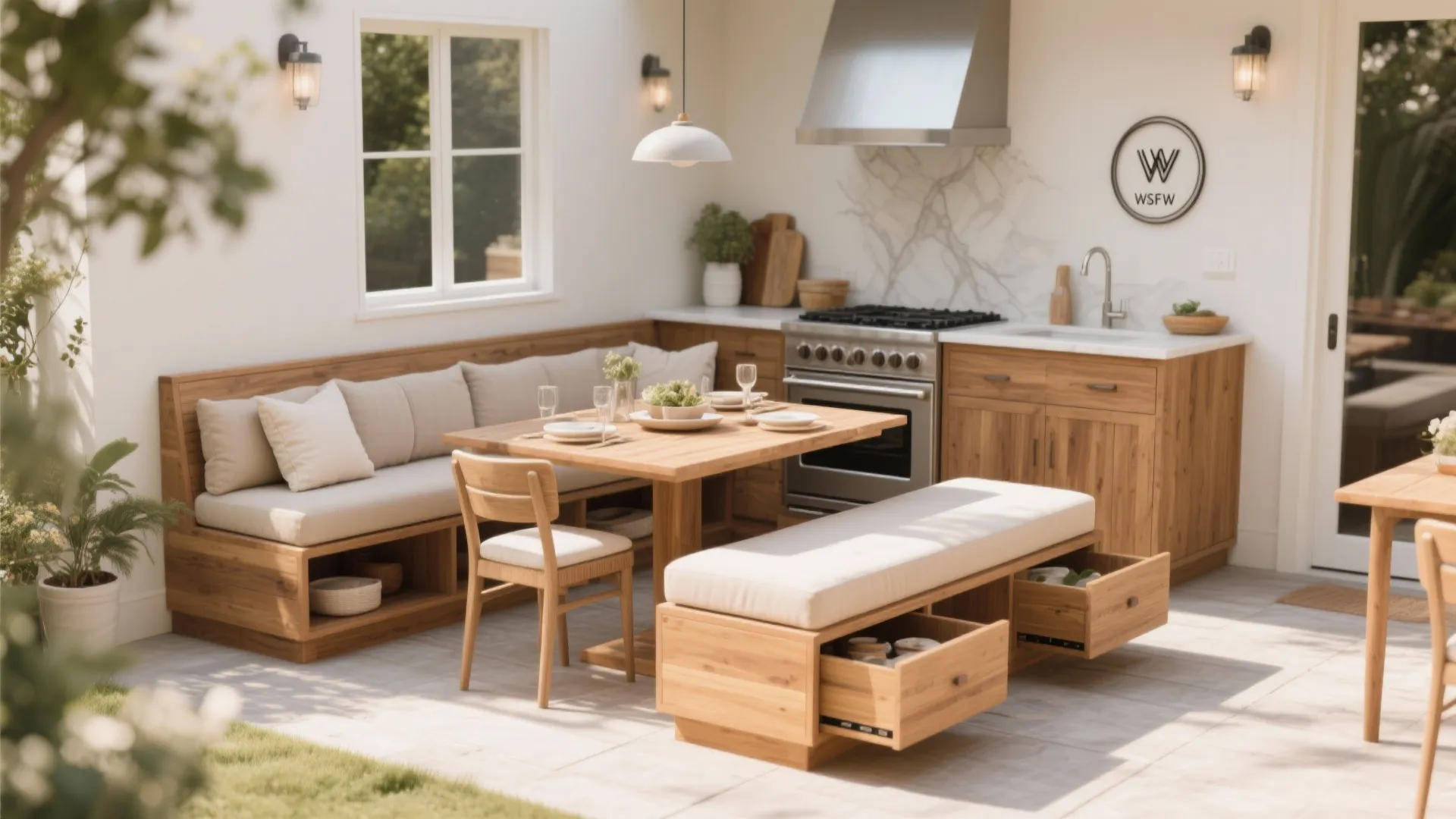 10. Built-in Bench Seating