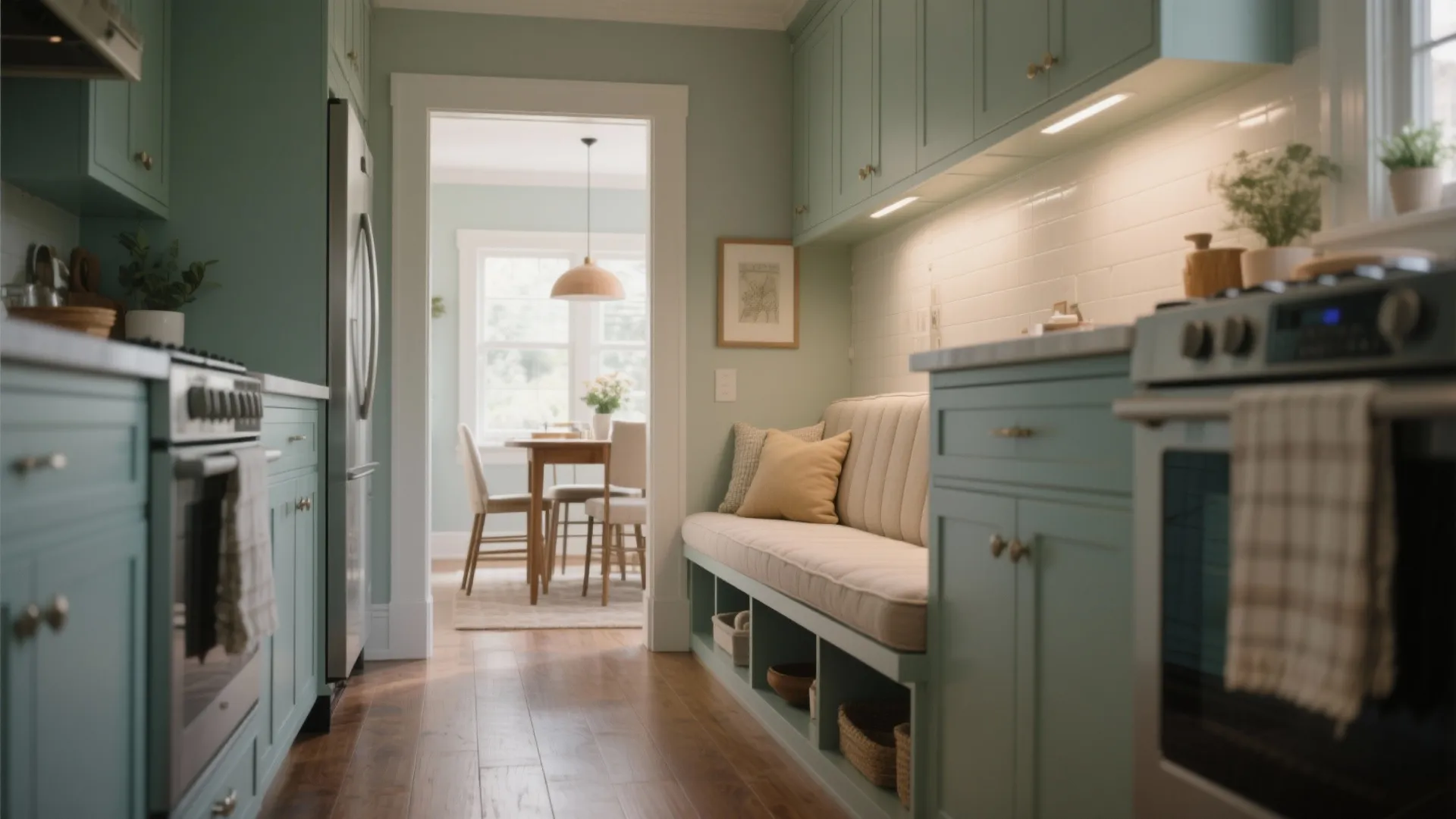 10. Built-In Bench Ends