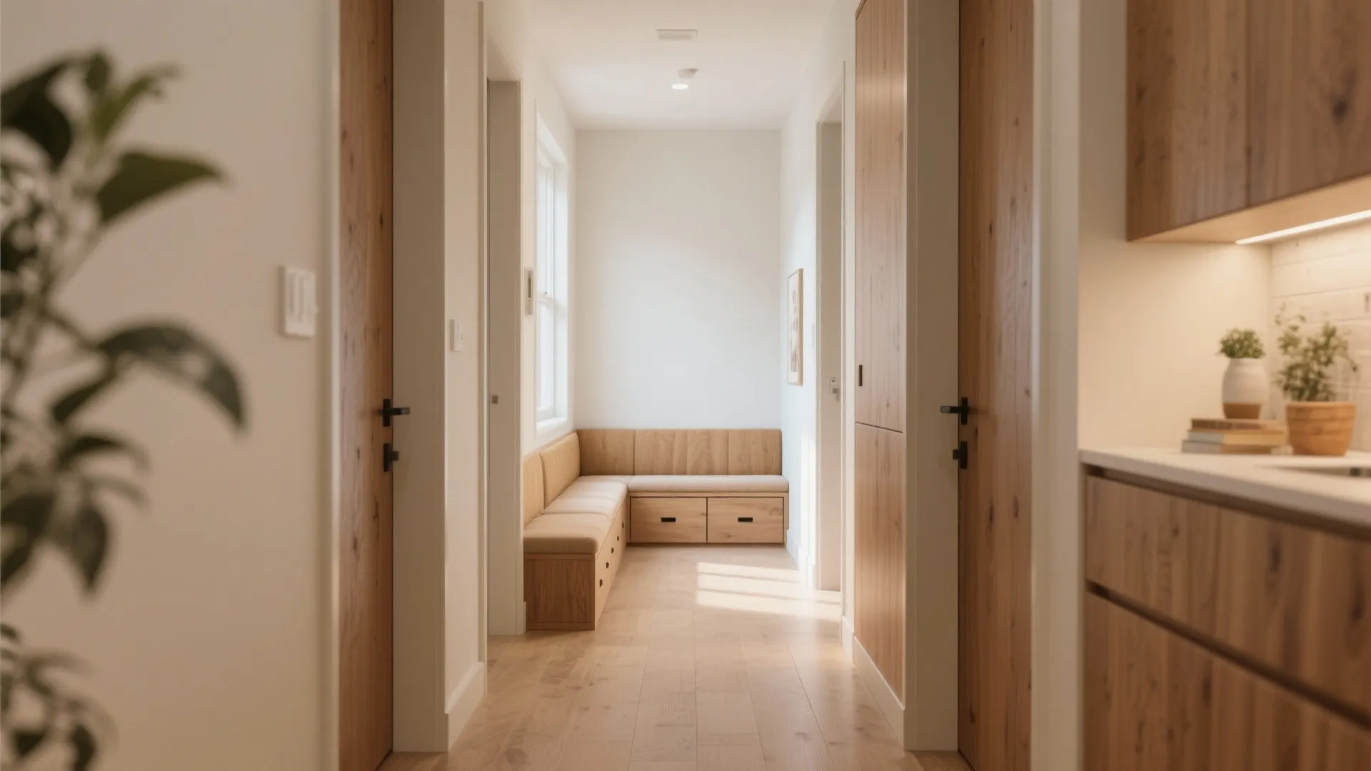 2. Built-In Bench Seating