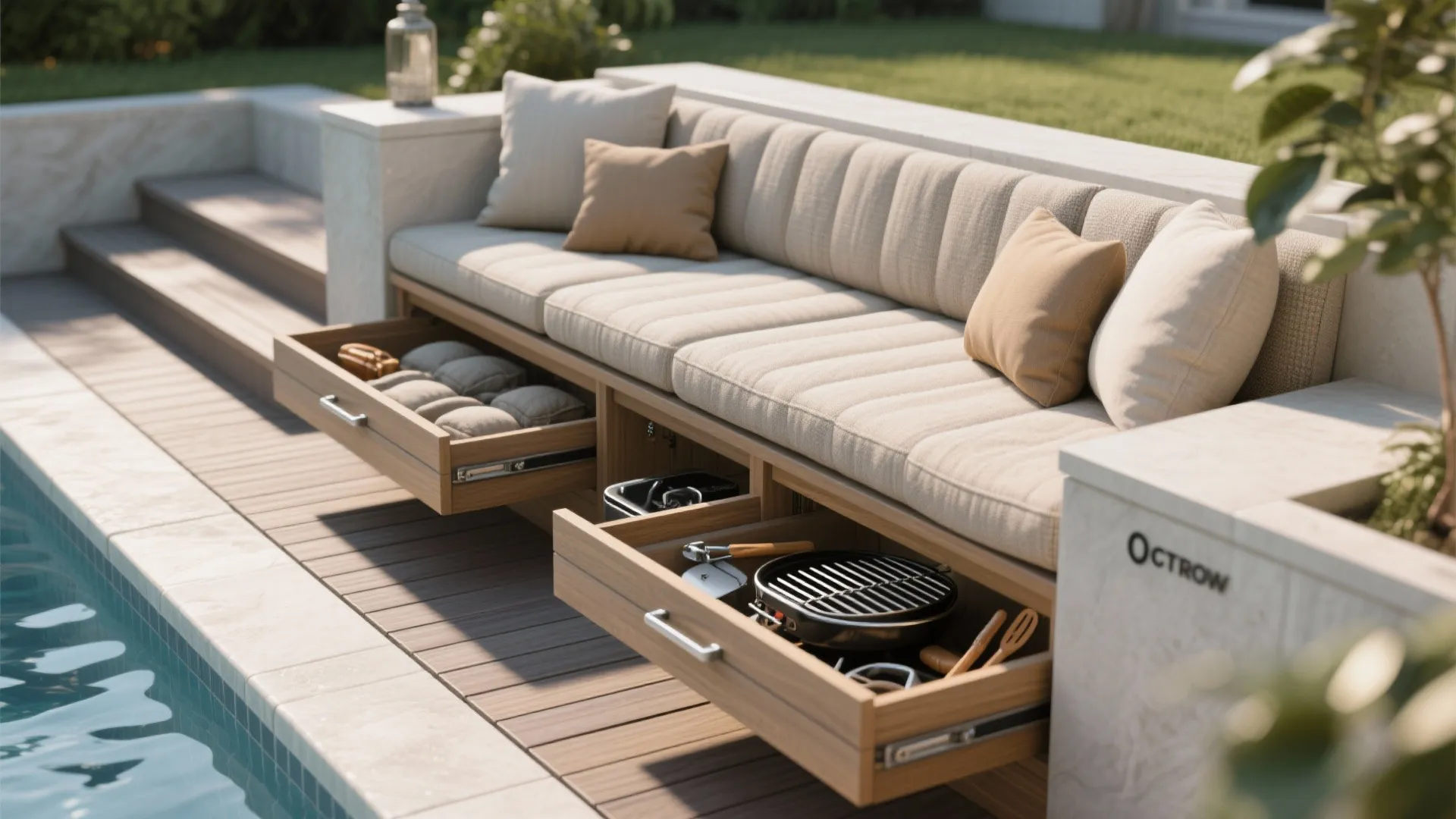 2. Multi-function Seating with Built-in Storage