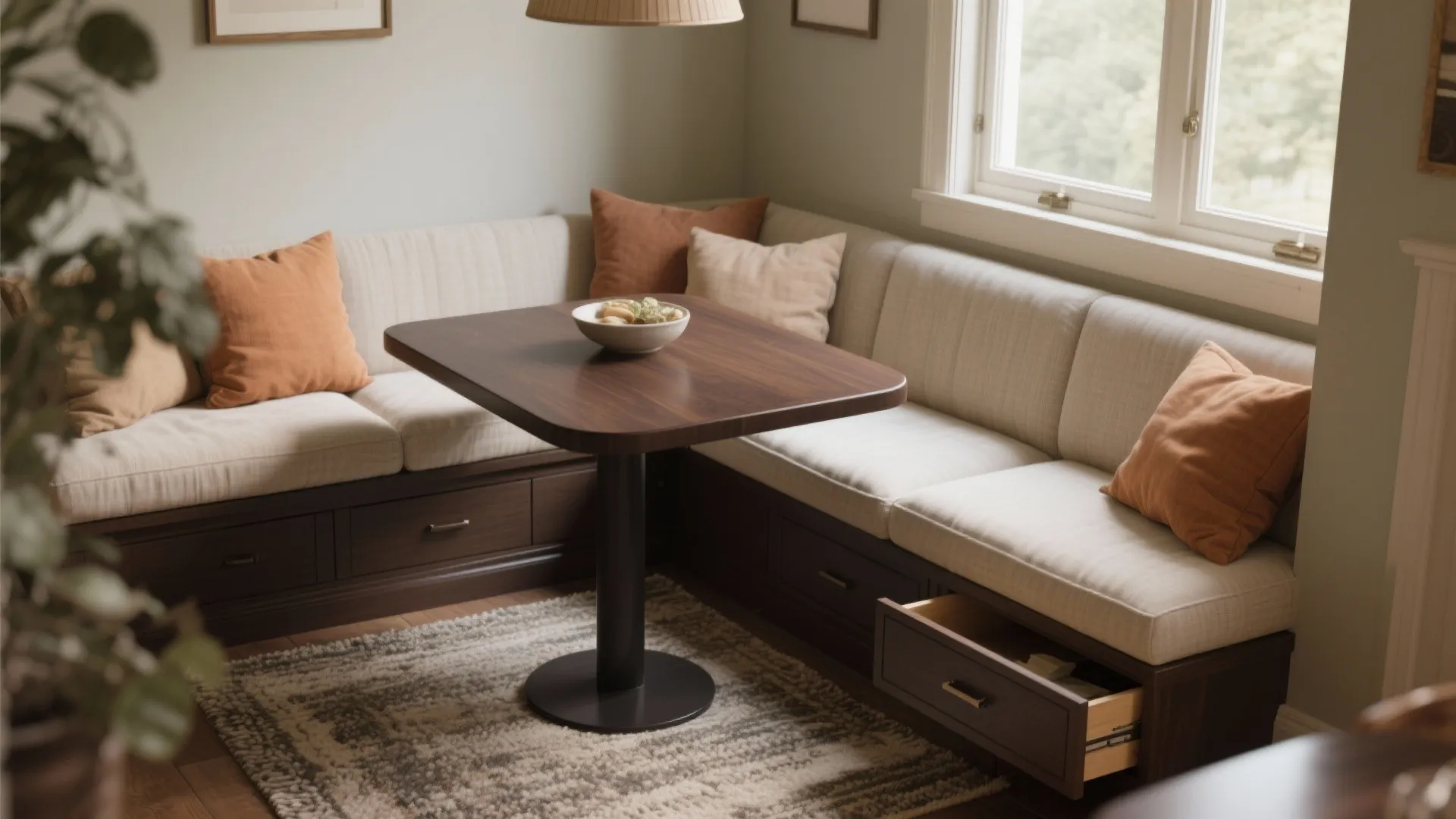 4. Use built-in benches to maximize seating