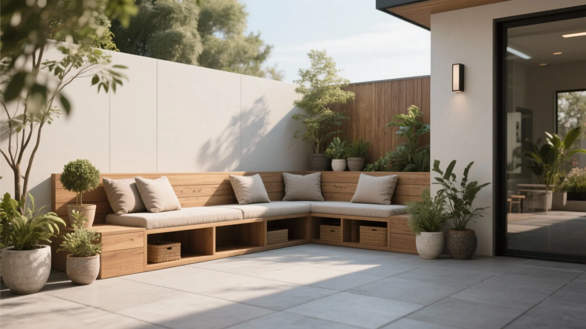 1. Built-in Bench Seating