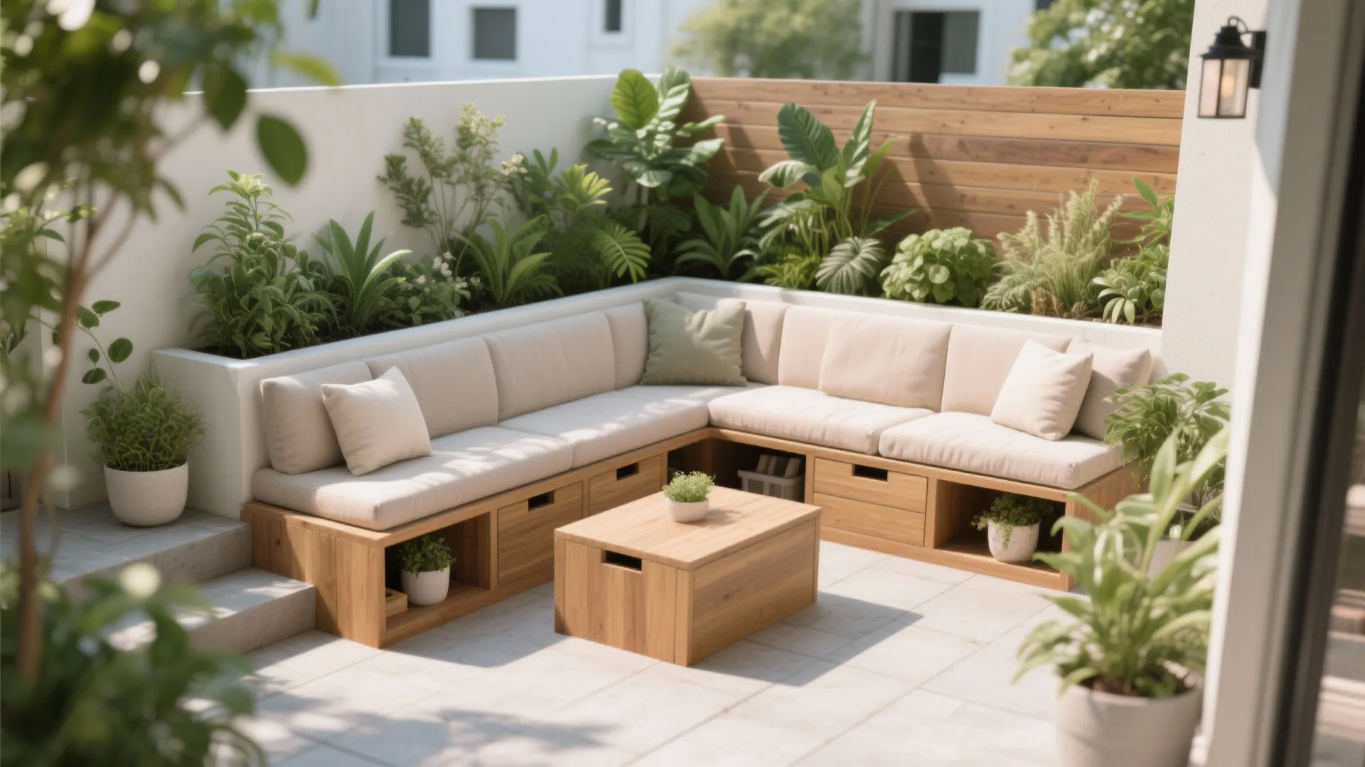 2. Built-In Bench Seating