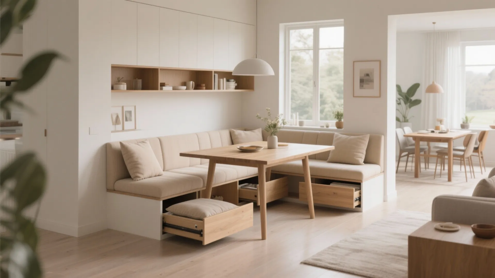 4. Built-In Bench Seating