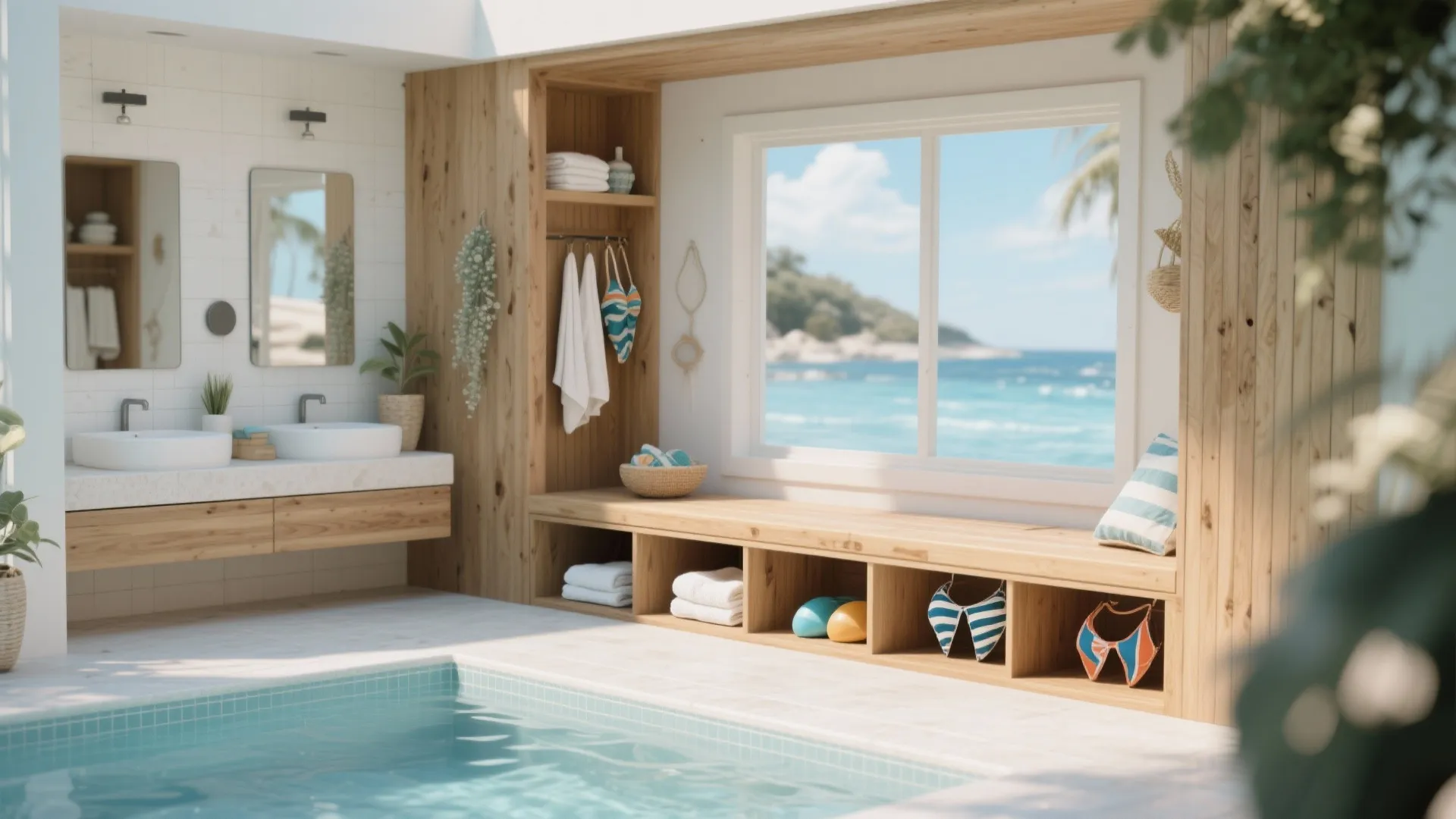 2. Built-in Storage Benches