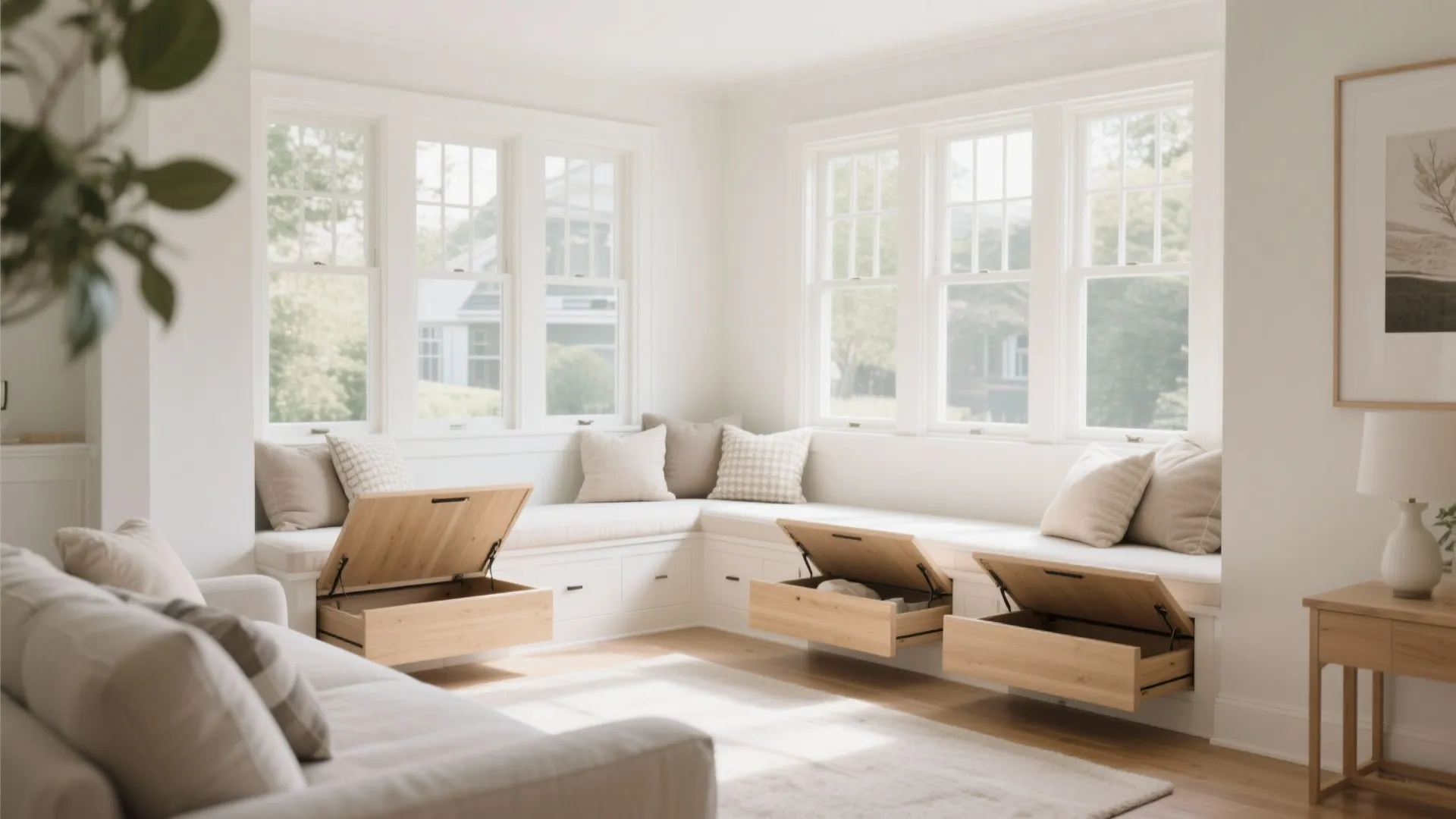 5. Built-In Bench with Storage