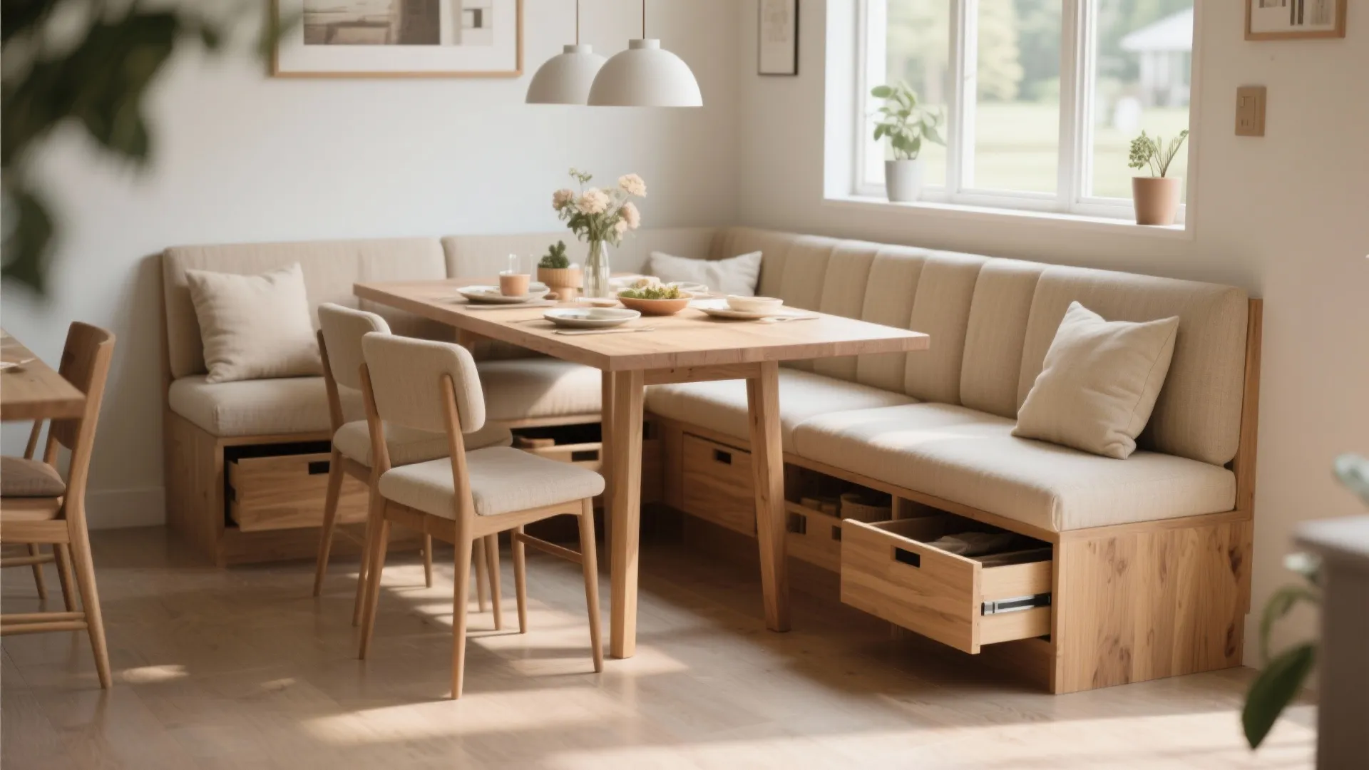 Tip 1: Built-in Seating with Storage