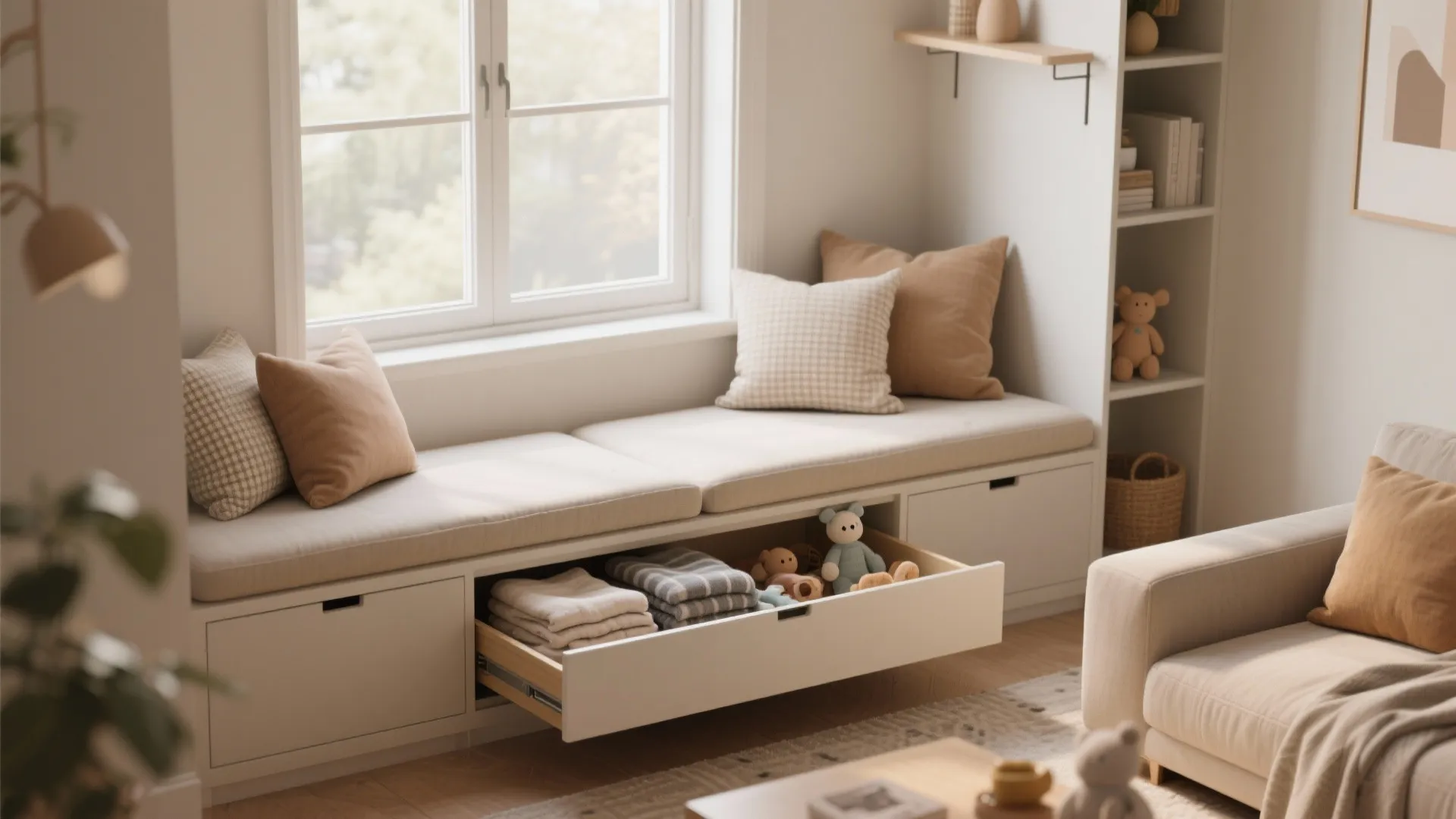 1. Built-in Bench Seating with Storage