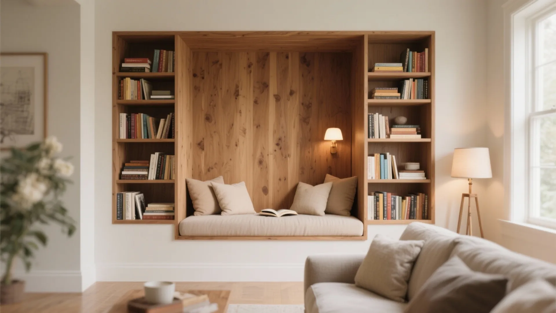 2. Built-in Book Nook