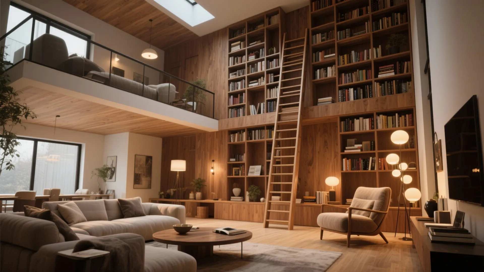 9. Built-In Bookshelves