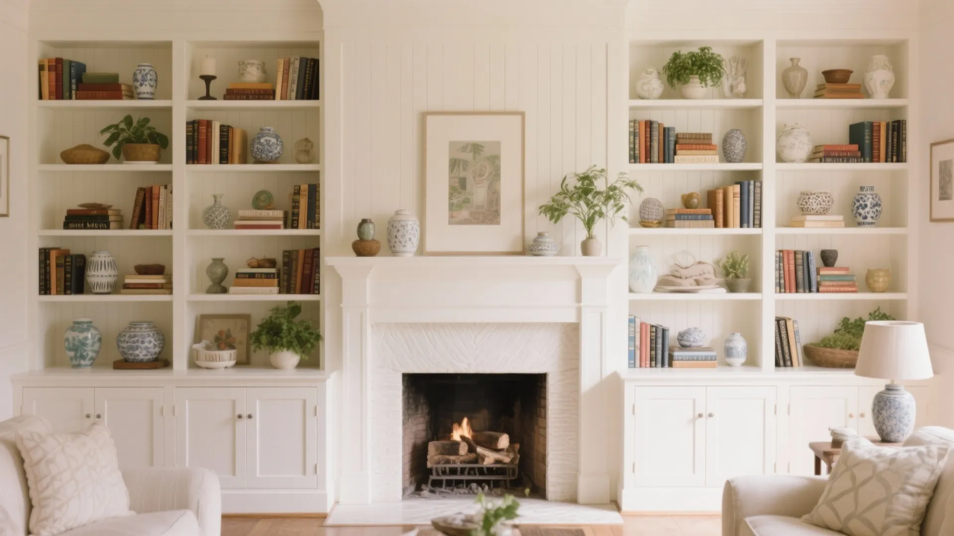 3. Built-in Bookshelves