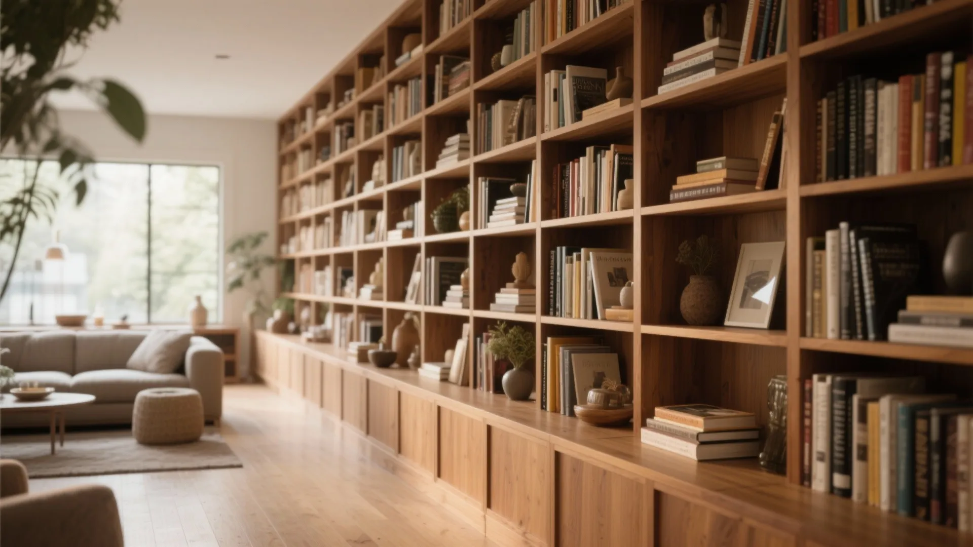 6. Built-in Bookshelves
