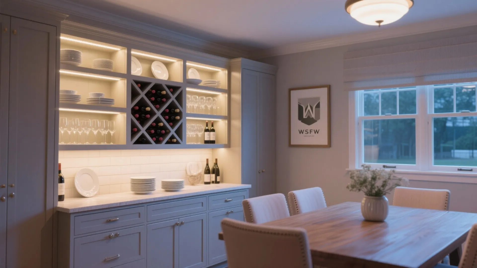 5. Built-in Buffets for Function & Style