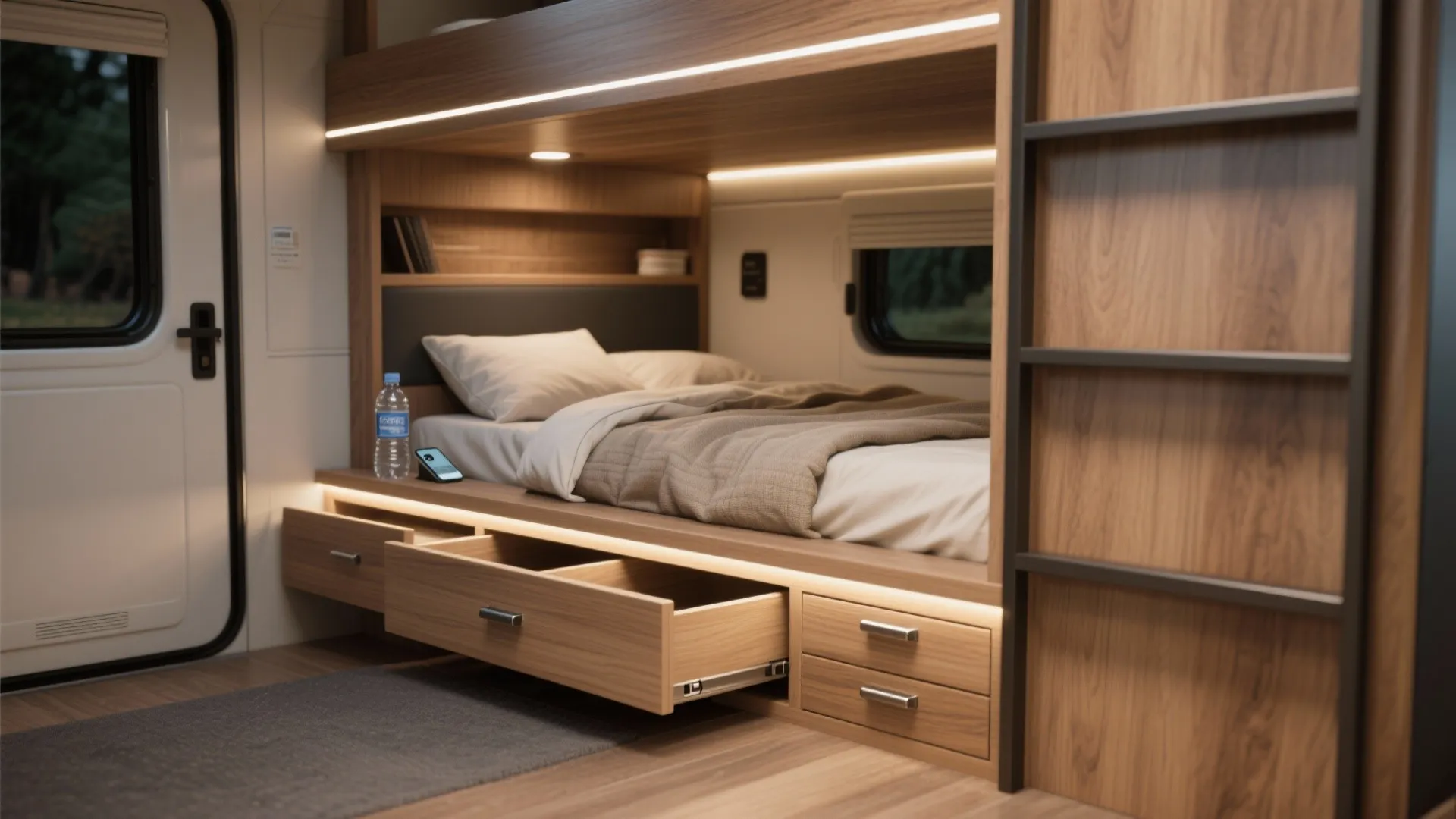 1. Bunks that behave like built-ins