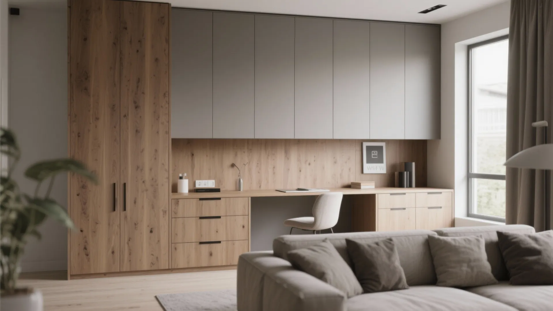 5. Built-In Cabinet Desk