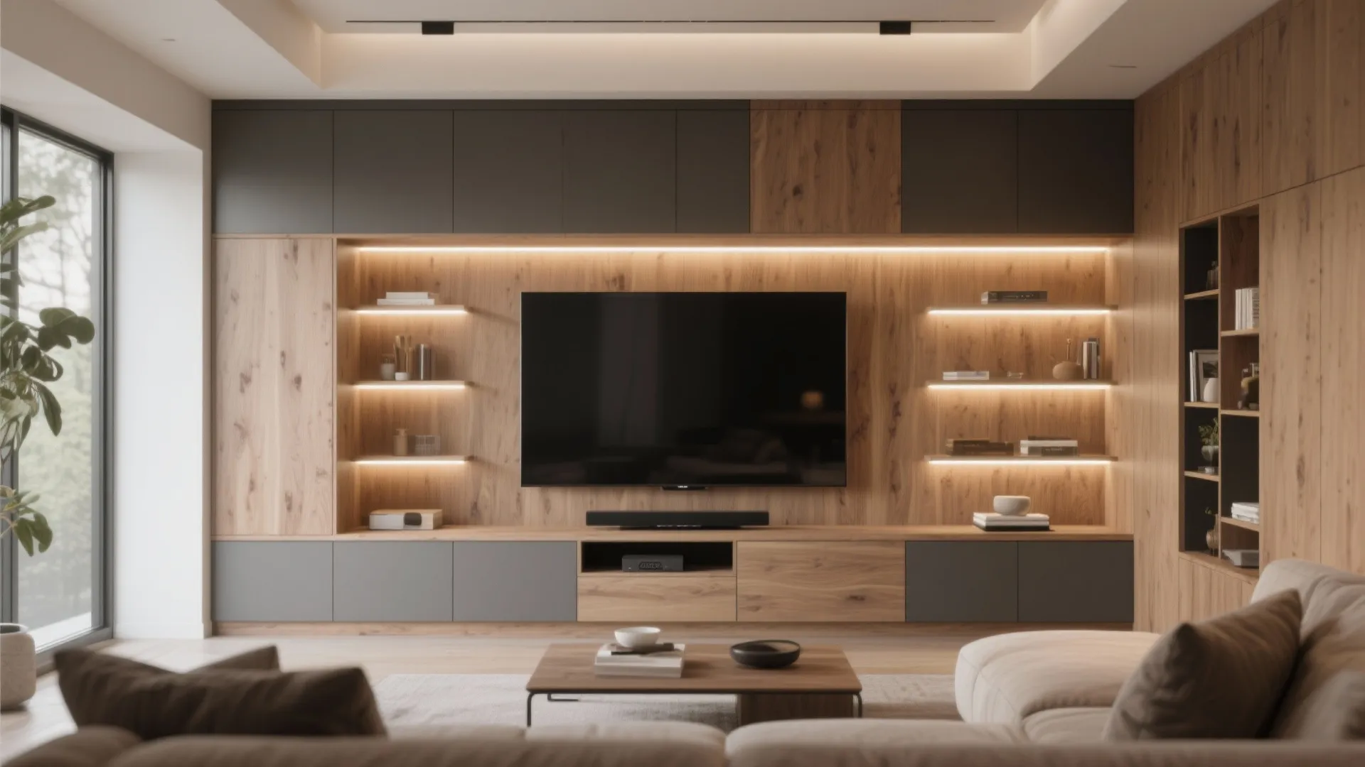 Built-In Cabinetry with Lighting