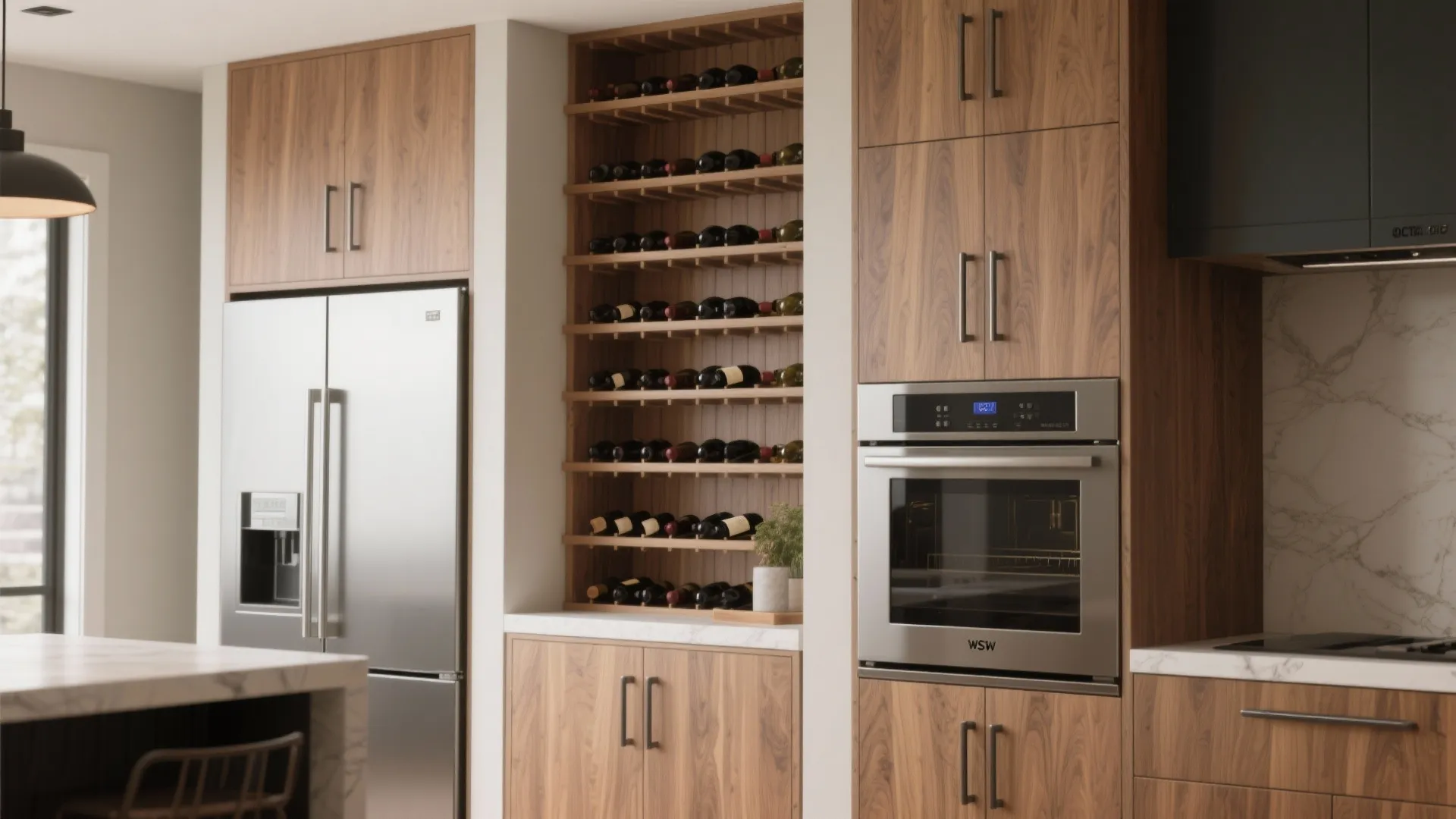 4. Built-in cabinets around appliances