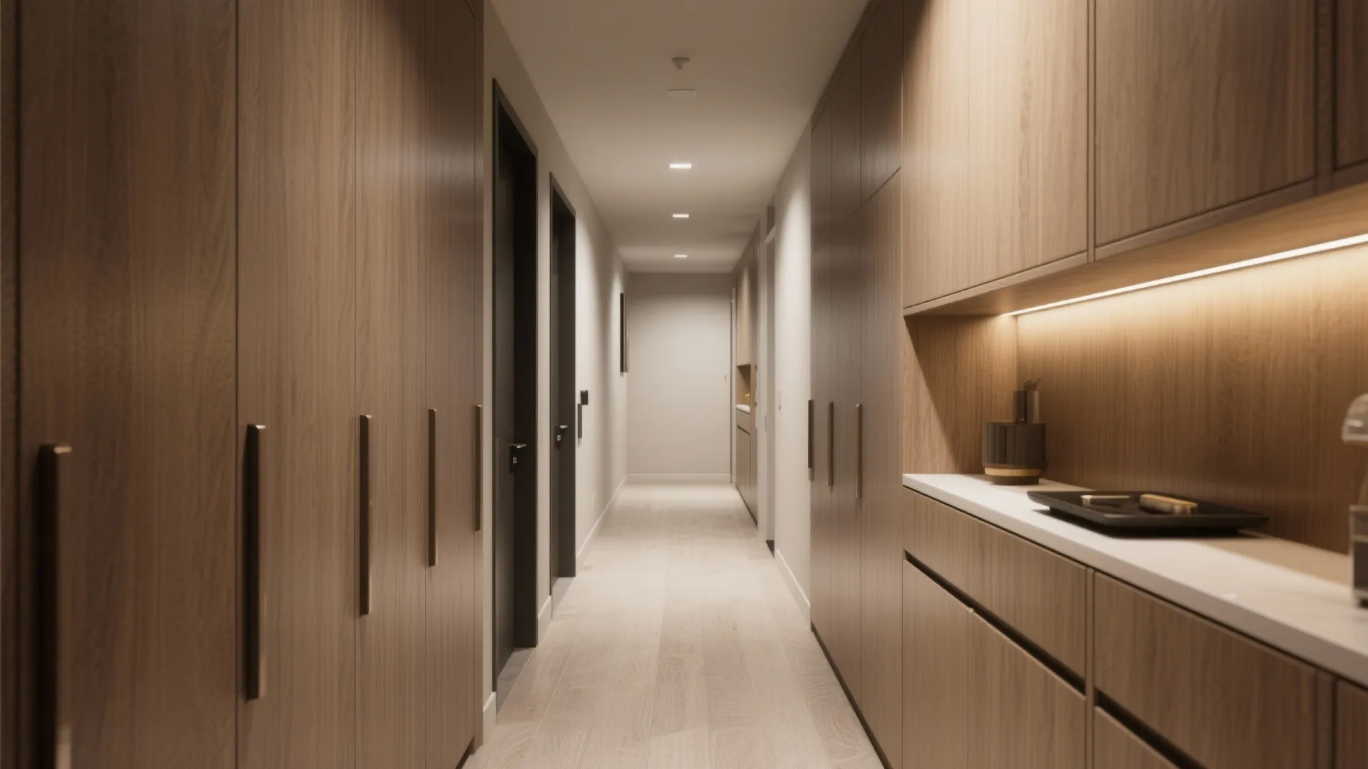 4. Optimize circulation with built-in storage