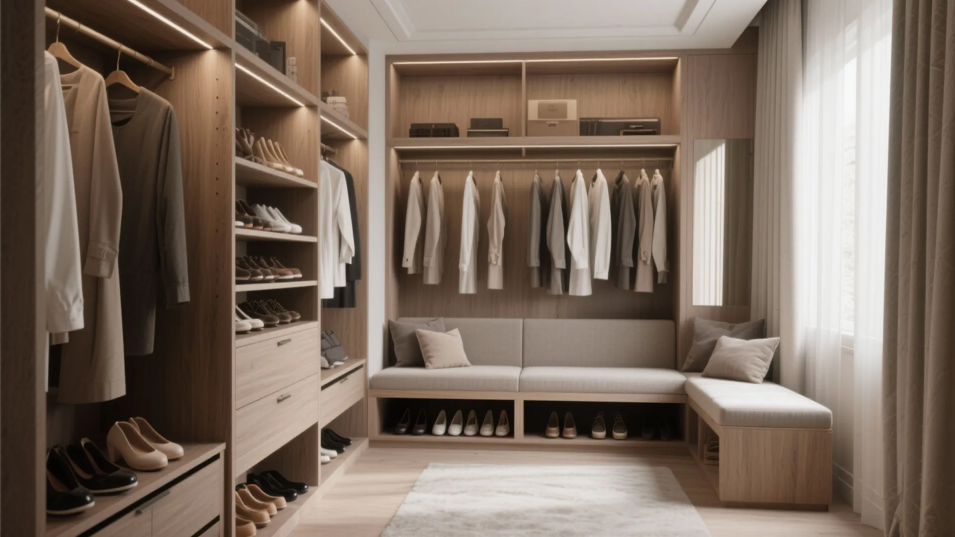 7. Built-in Bench in Closet