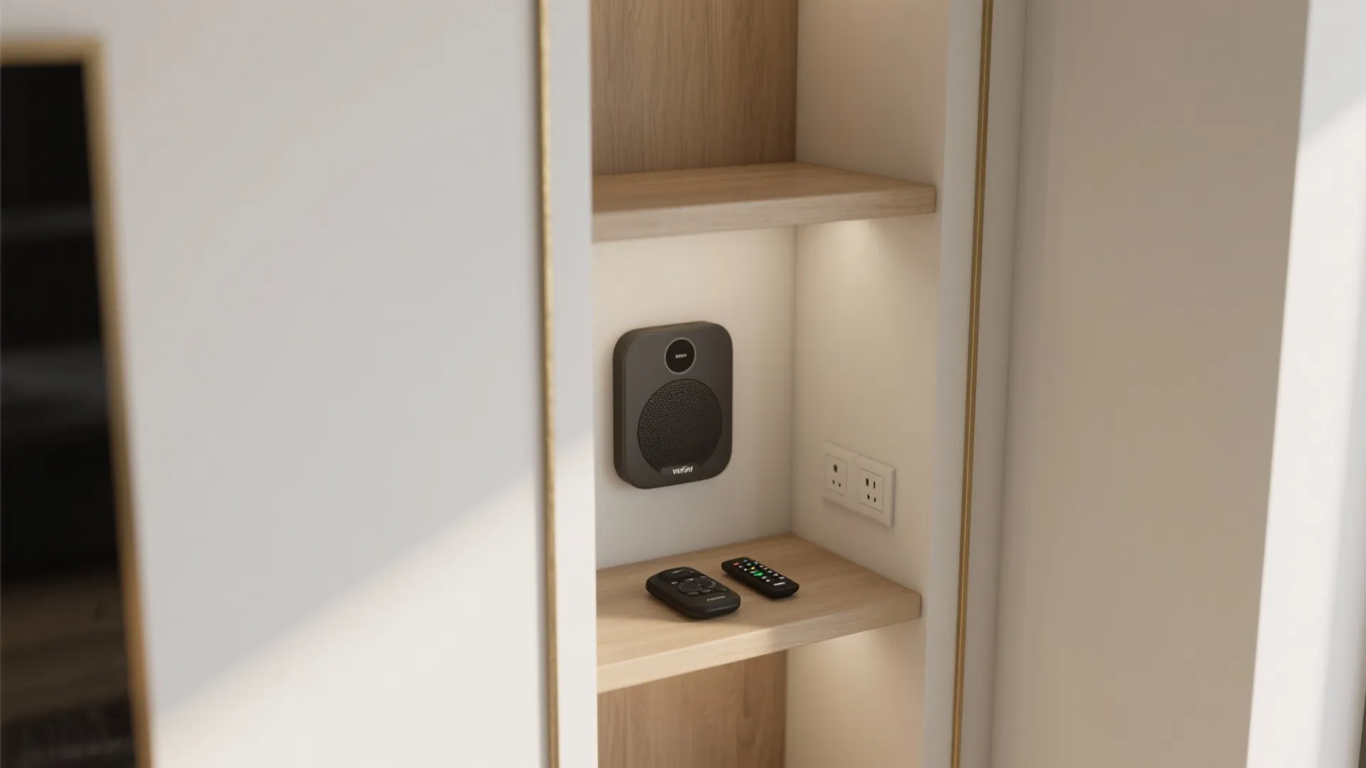 Narrow Built-in Cubby Shelves