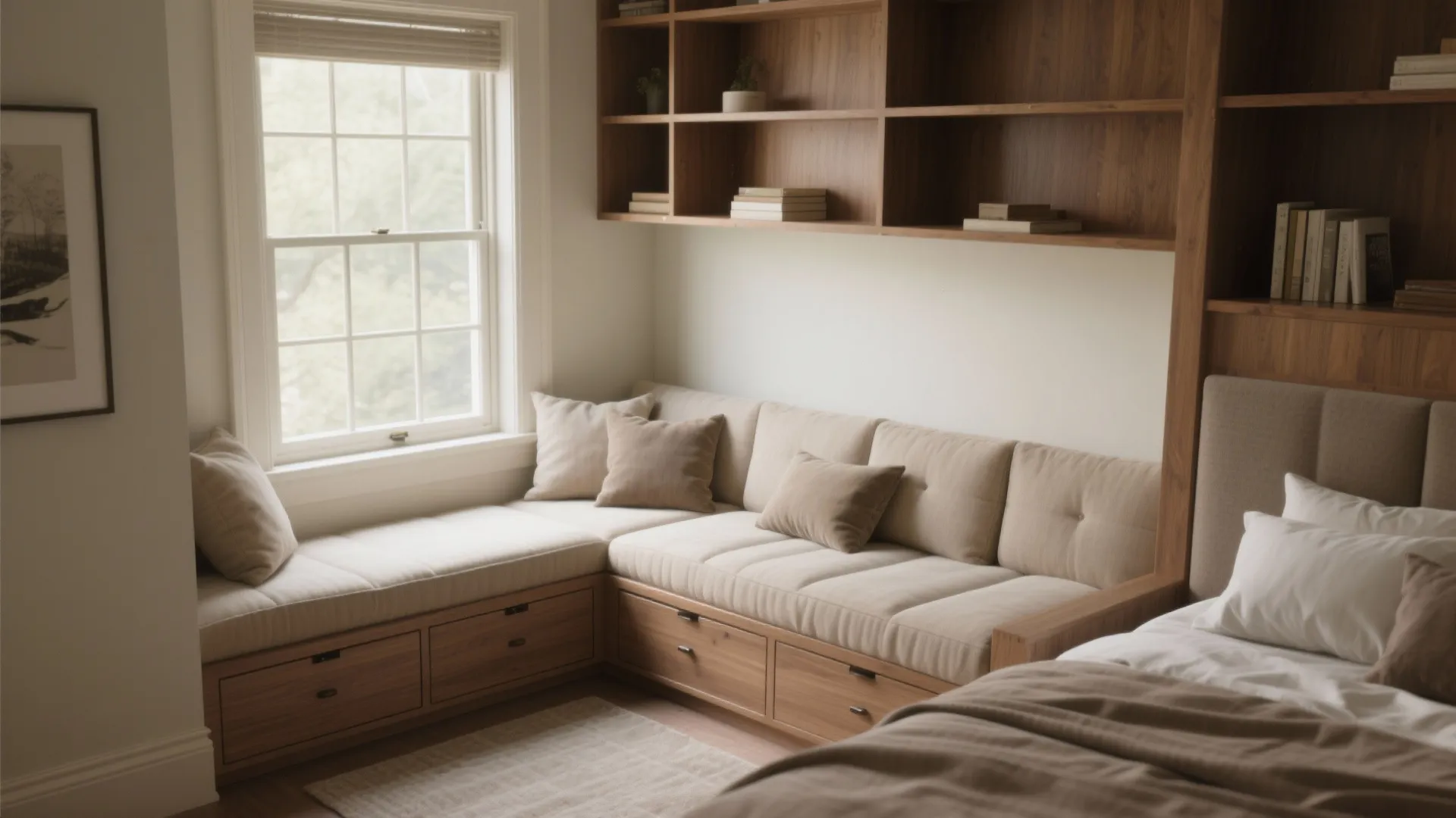 4. Build-in a daybed or banquette that doubles as seating