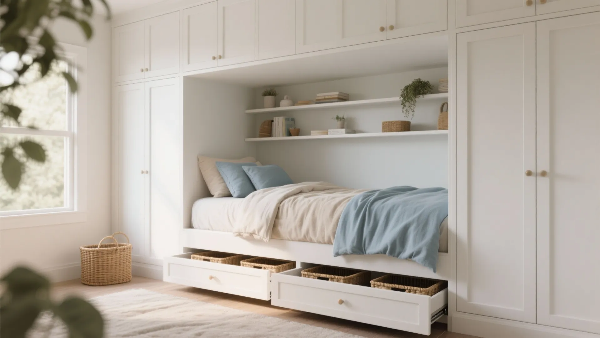 2. Built-in bunk or loft for flexible sleeping